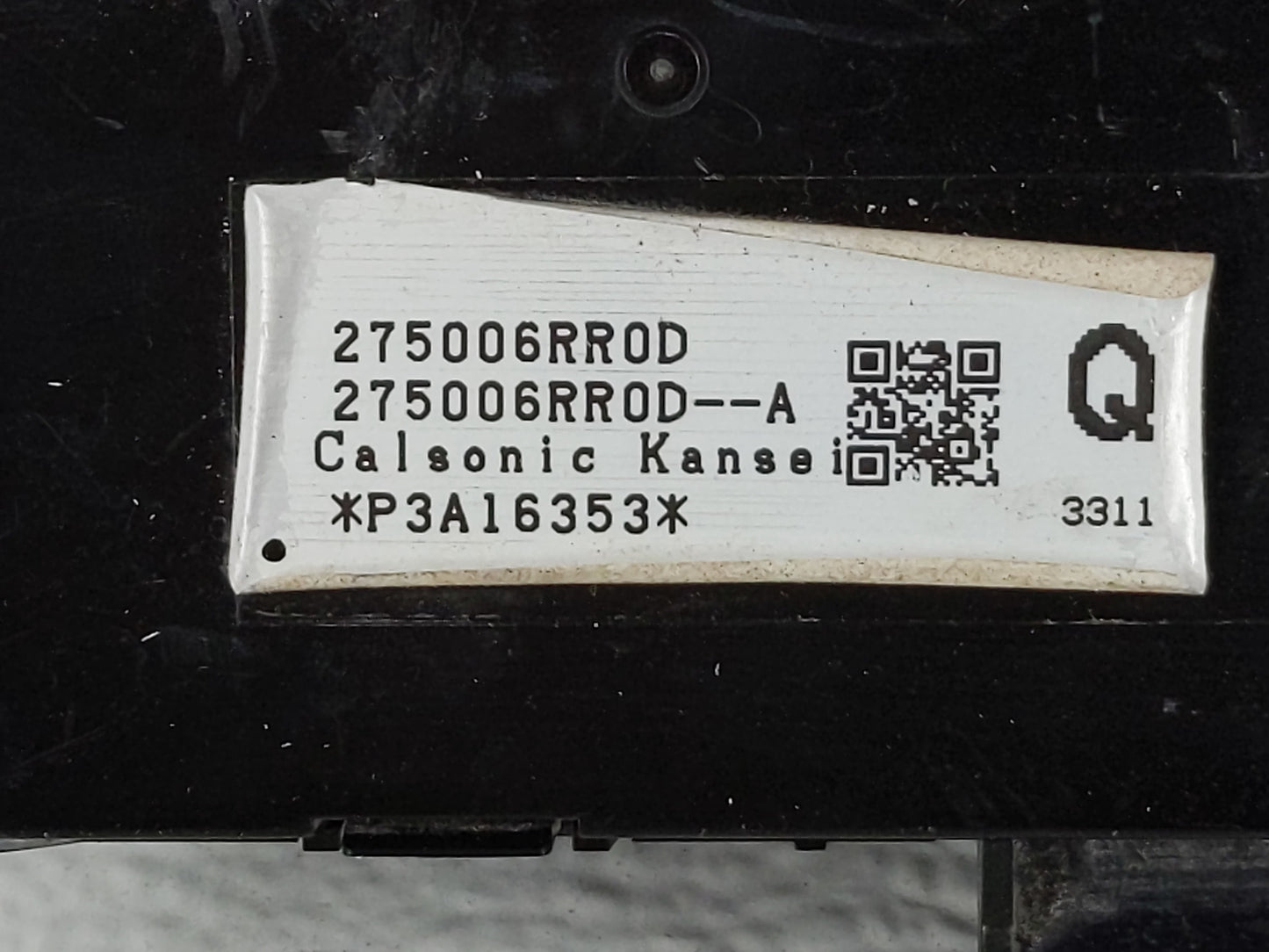 2023 Nissan Rogue Climate Control Module Temperature AC/Heater Replacement P/N:275006RR0D-A 275006RR0D Fits OEM Used Auto Pa