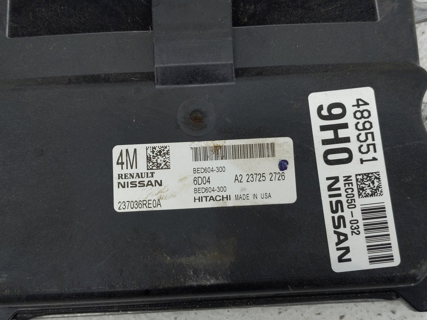 2022 Nissan Rogue PCM Engine Control Computer ECU ECM PCU OEM P/N:BED604-300 237036RE0A, NEC050-032 Fits OEM Used Auto Parts