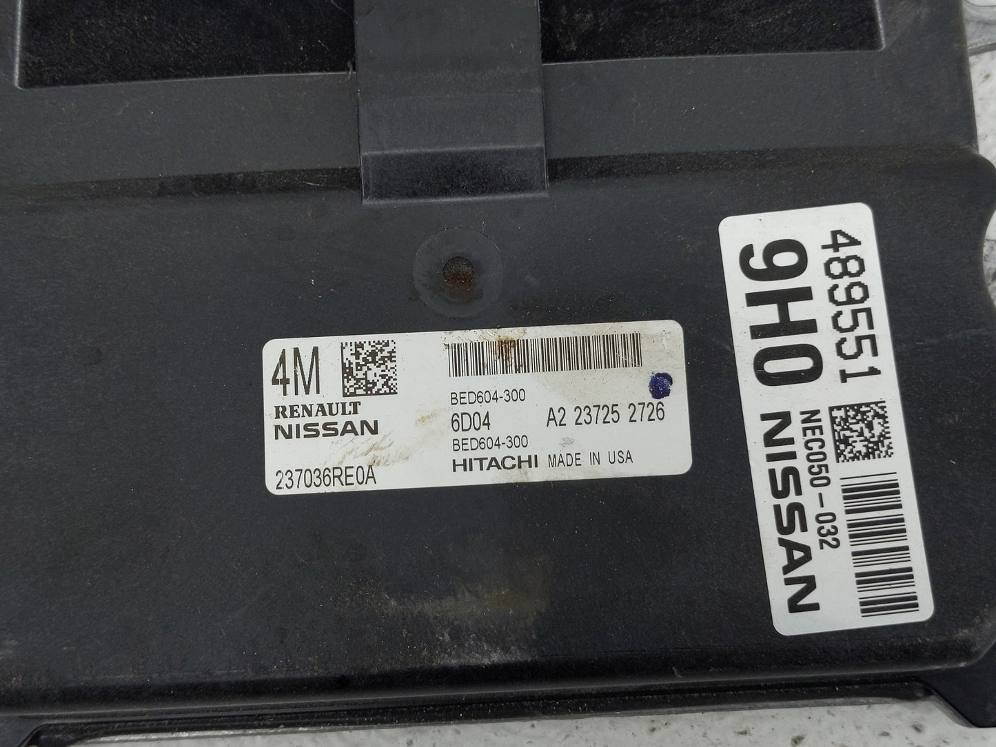 2022 Nissan Rogue PCM Engine Control Computer ECU ECM PCU OEM P/N:BED604-300 237036RE0A, NEC050-032 Fits OEM Used Auto Parts