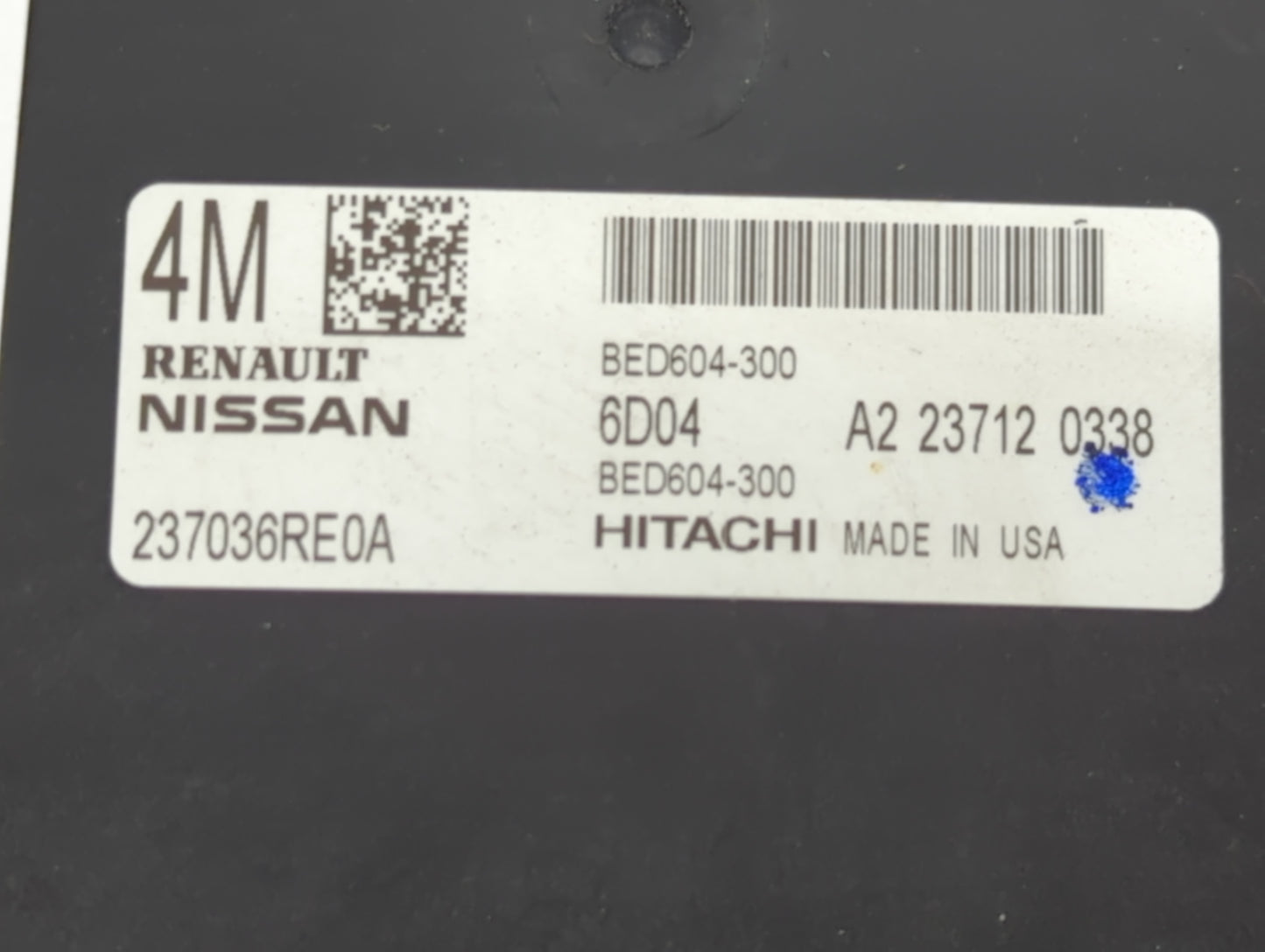 2022 Nissan Rogue PCM Engine Control Computer ECU ECM PCU OEM P/N:237036RE0A BED604-300 Fits OEM Used Auto Parts - Oemusedau