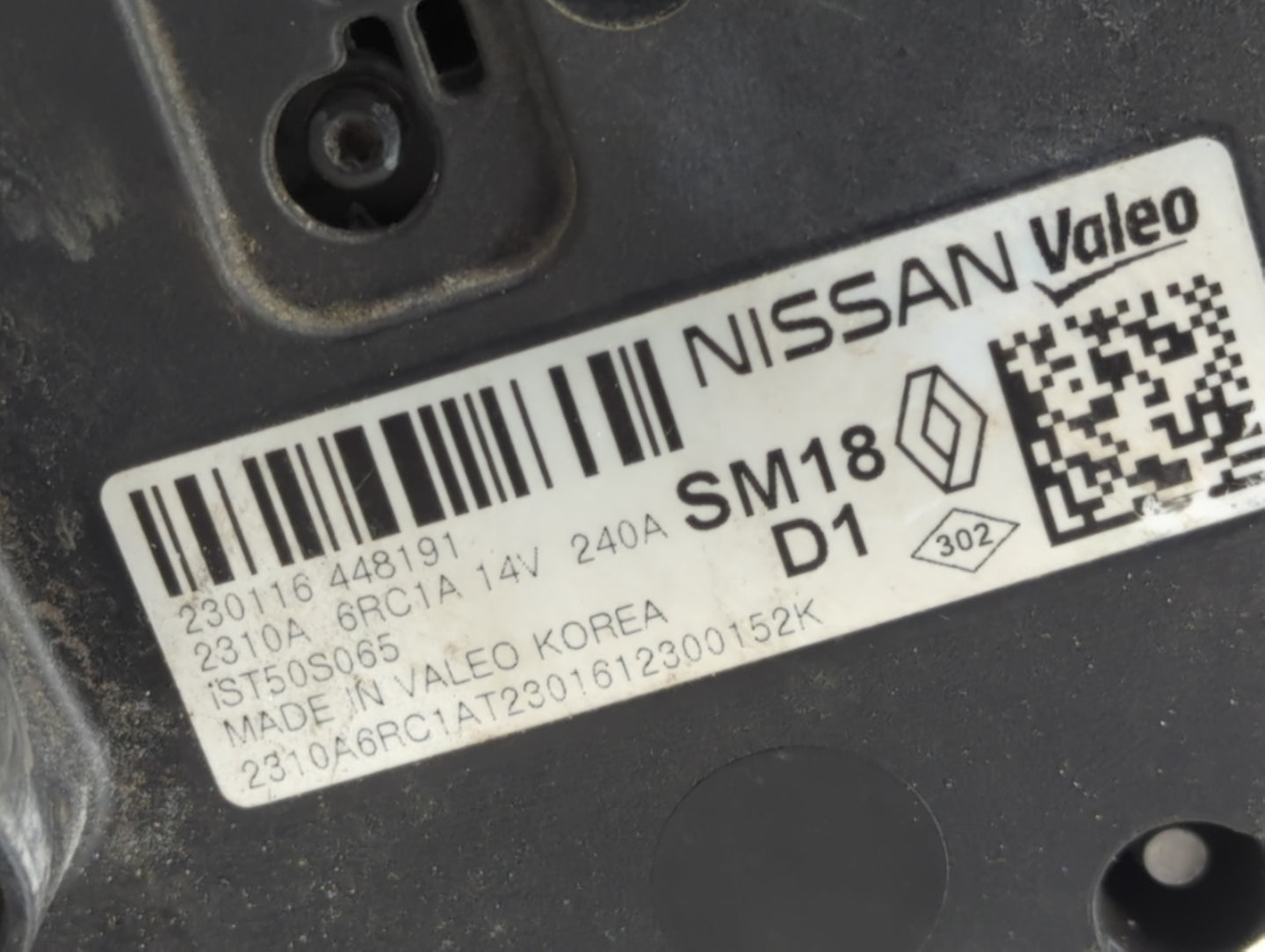 2022 Nissan Rogue Alternator Replacement Generator Charging Assembly Engine OEM P/N:2310A 6RC1A Fits OEM Used Auto Parts - O