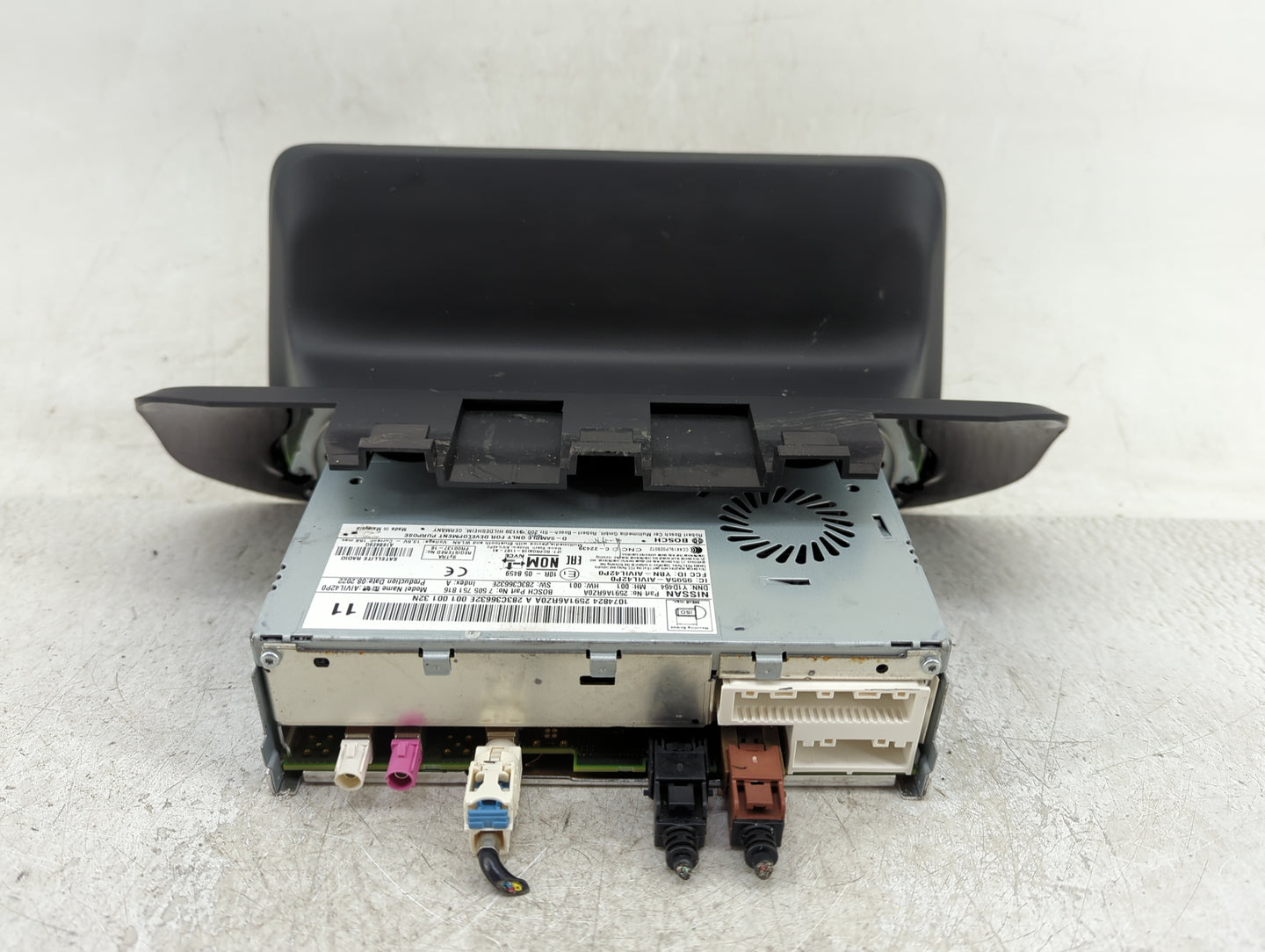 2023 Nissan Rogue Radio AM FM Cd Player Receiver Replacement P/N:2591A6RZDA Fits OEM Used Auto Parts - Oemusedautoparts1.com