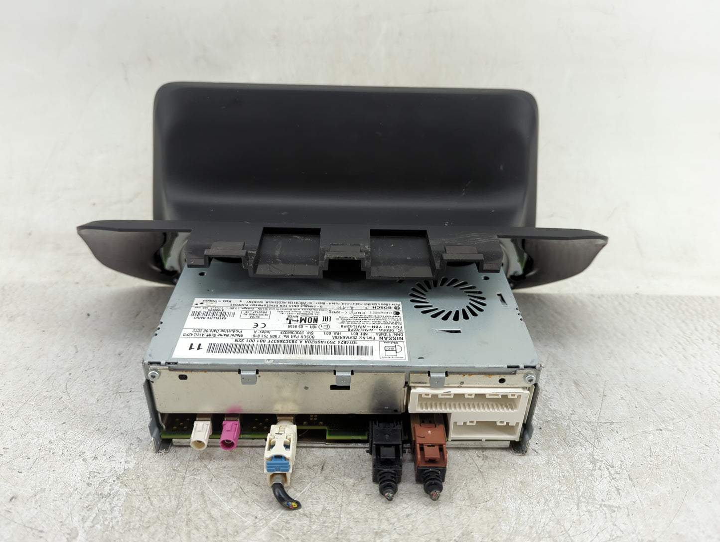 2023 Nissan Rogue Radio AM FM Cd Player Receiver Replacement P/N:2591A6RZDA Fits OEM Used Auto Parts - Oemusedautoparts1.com