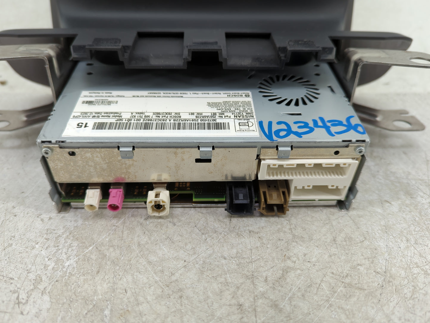 2023 Nissan Rogue Radio AM FM Cd Player Receiver Replacement P/N:2591A6RZ2B Fits OEM Used Auto Parts - Oemusedautoparts1.com