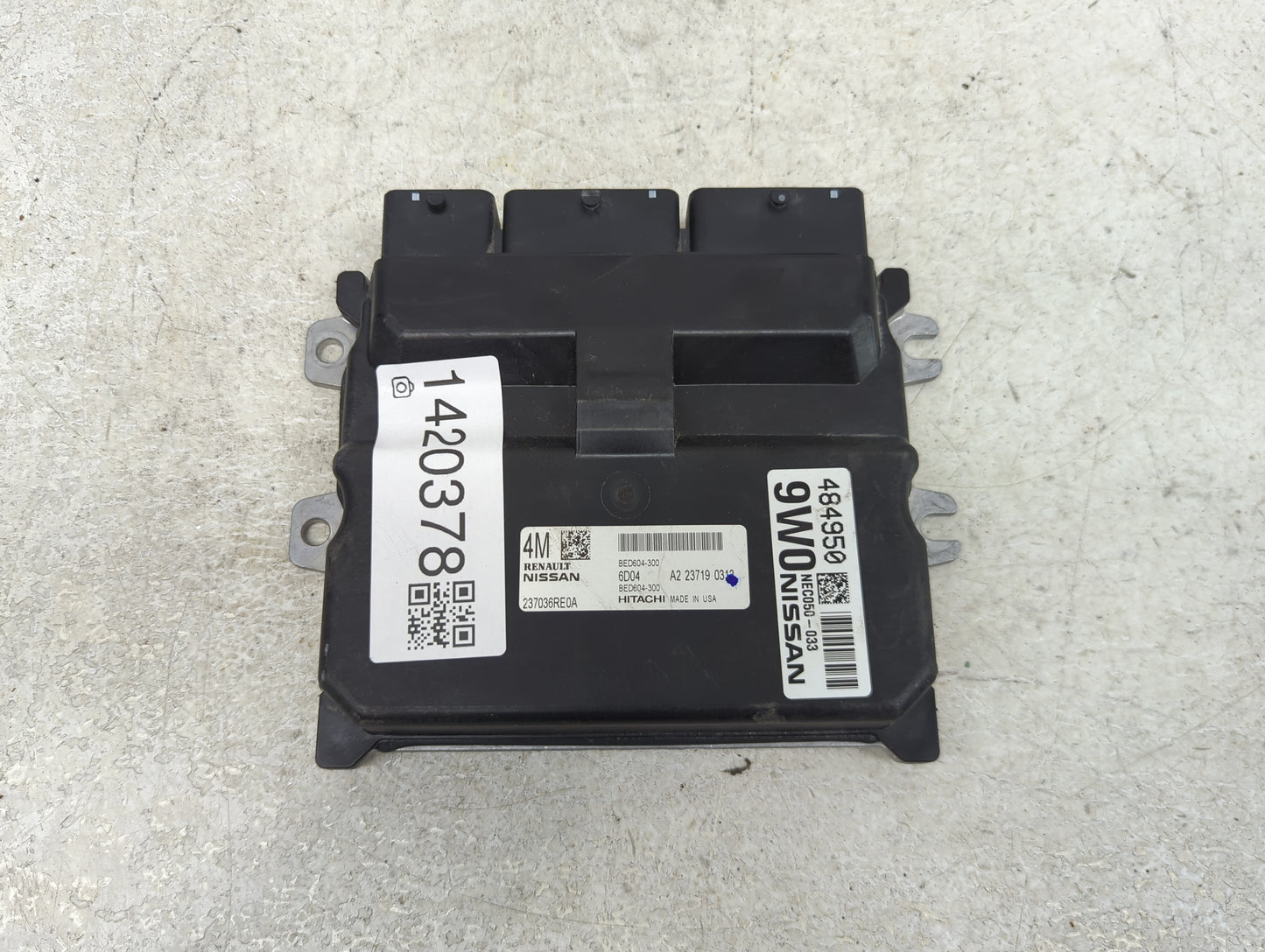 2022 Nissan Rogue PCM Engine Control Computer ECU ECM PCU OEM P/N:BED604-300 237036RE0A, NEC050-033, A2 23719 0312 Fits OEM 