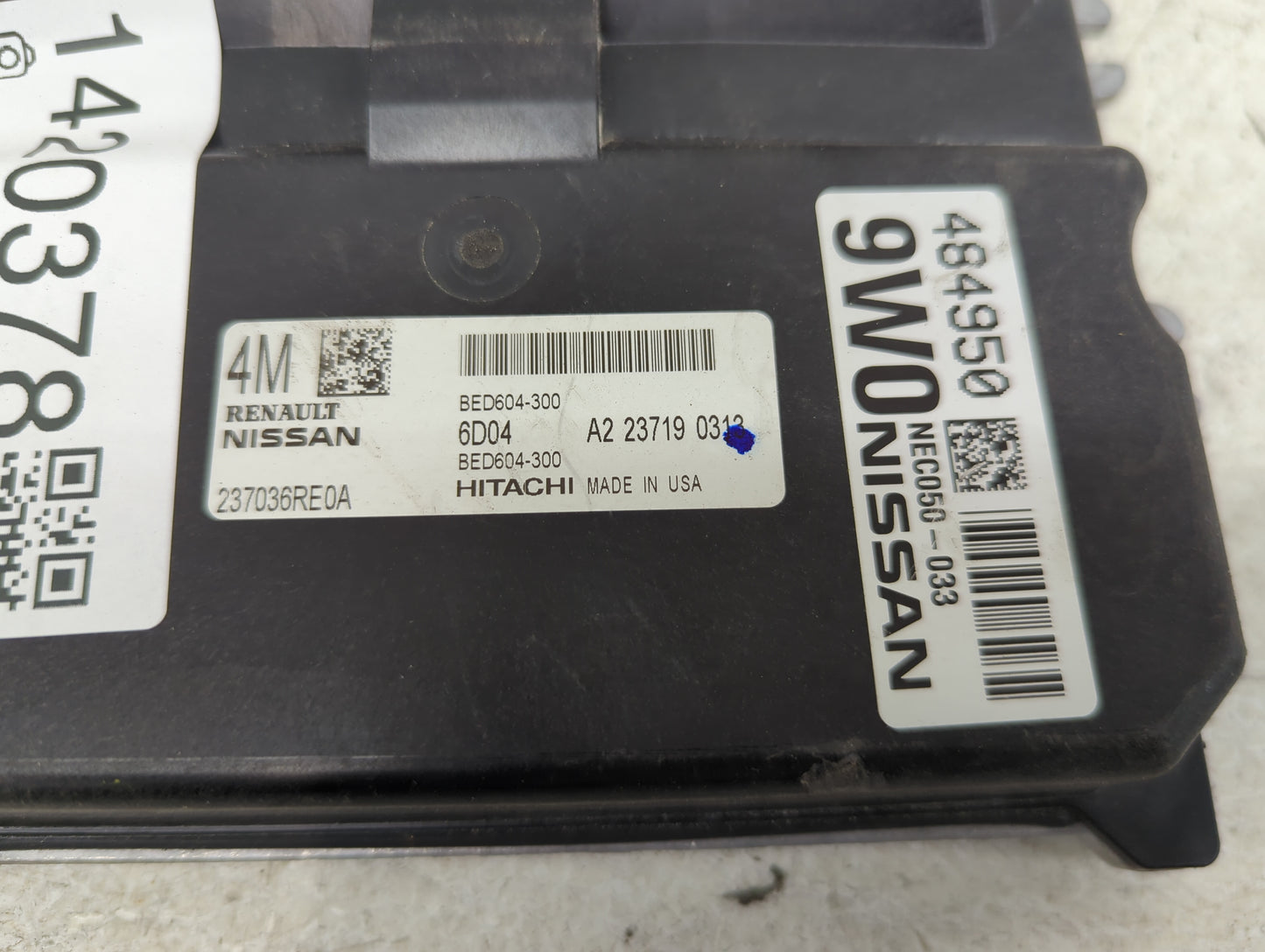2022 Nissan Rogue PCM Engine Control Computer ECU ECM PCU OEM P/N:BED604-300 237036RE0A, NEC050-033, A2 23719 0312 Fits OEM 