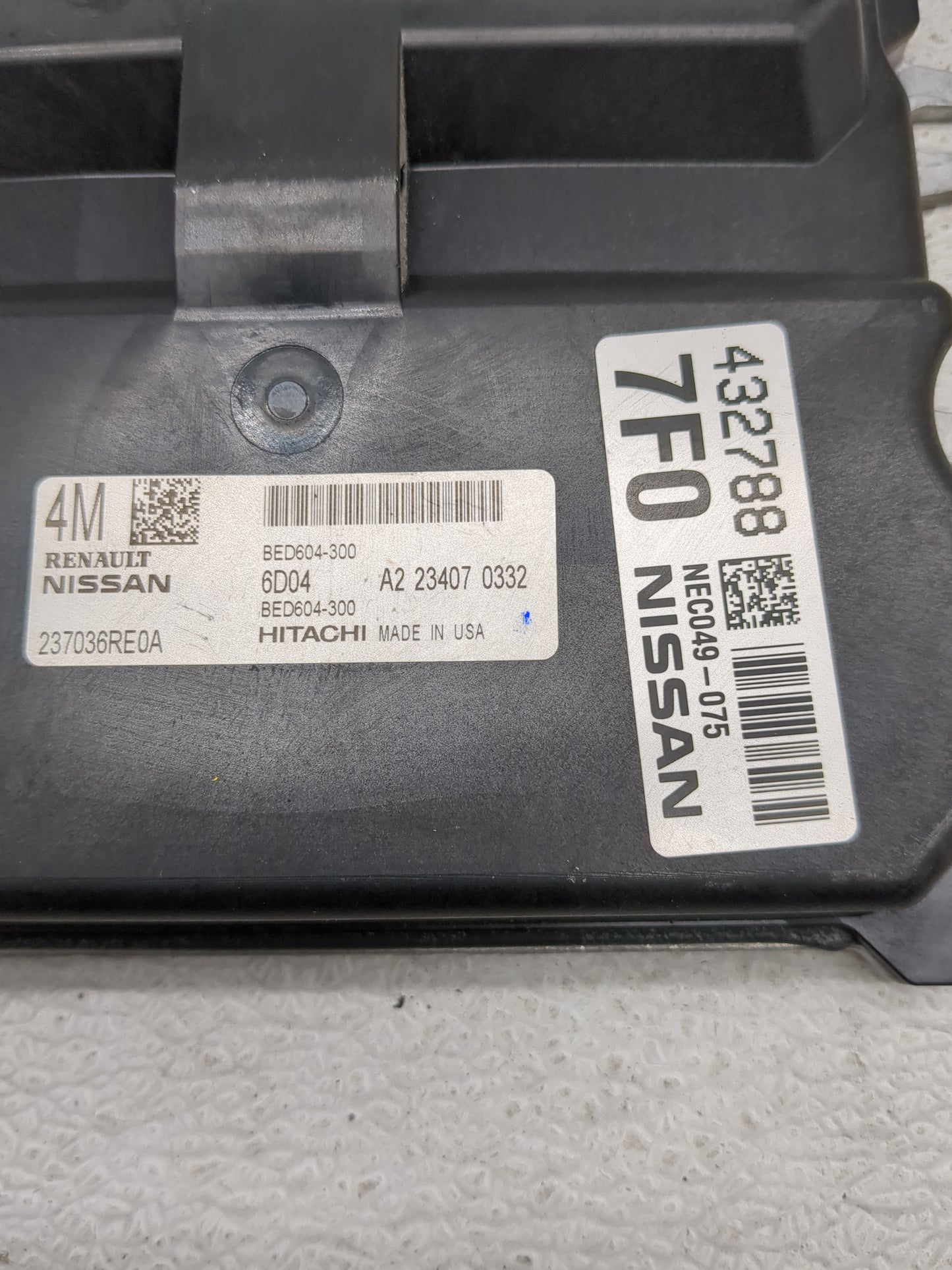 2022 Nissan Rogue PCM Engine Control Computer ECU ECM PCU OEM P/N:237036RD0A Fits OEM Used Auto Parts - Oemusedautoparts1.co
