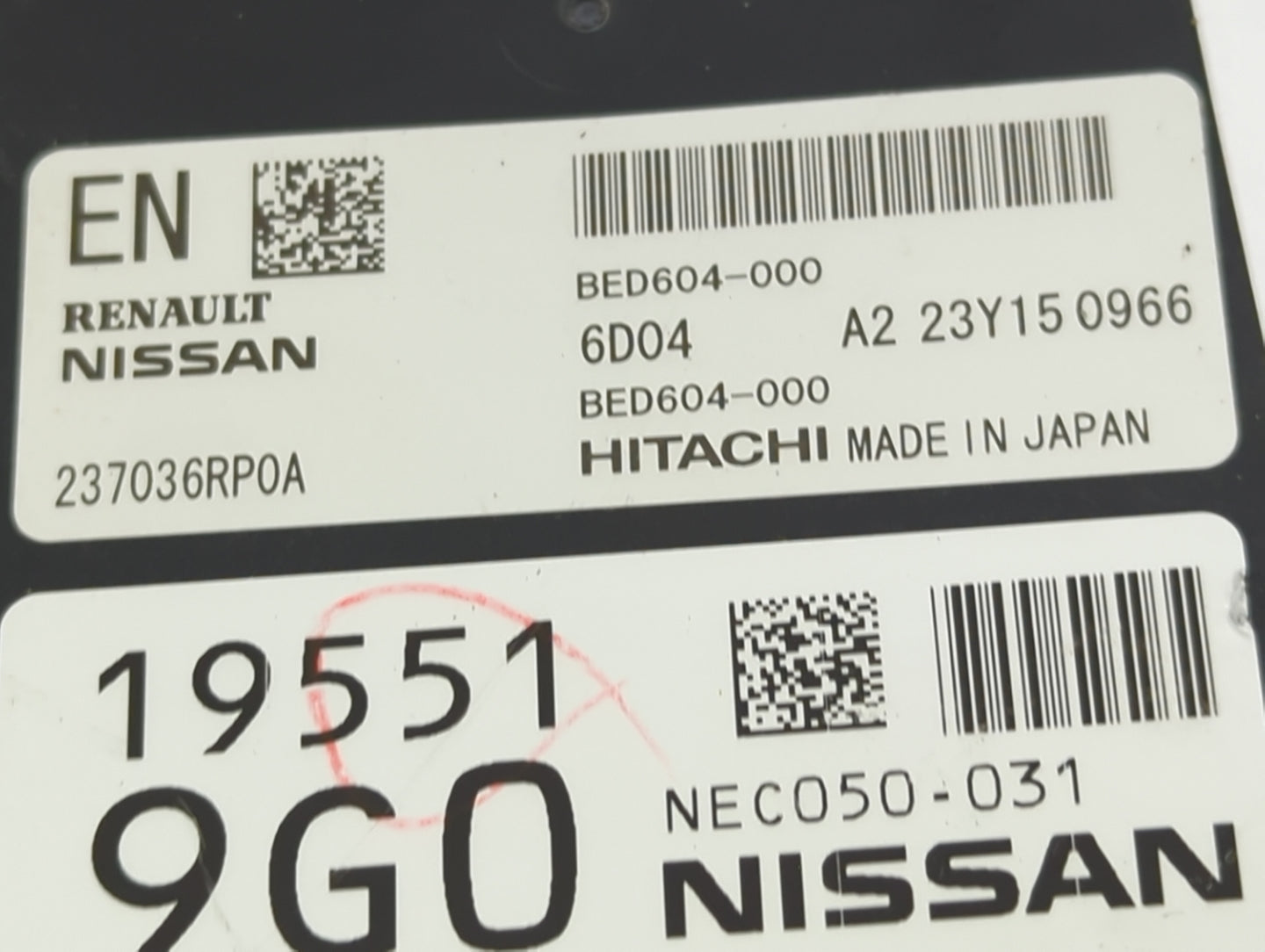 2023 Nissan Rogue PCM Engine Control Computer ECU ECM PCU OEM P/N:BED604-000 237036RP0A, NEC050-031 Fits OEM Used Auto Parts