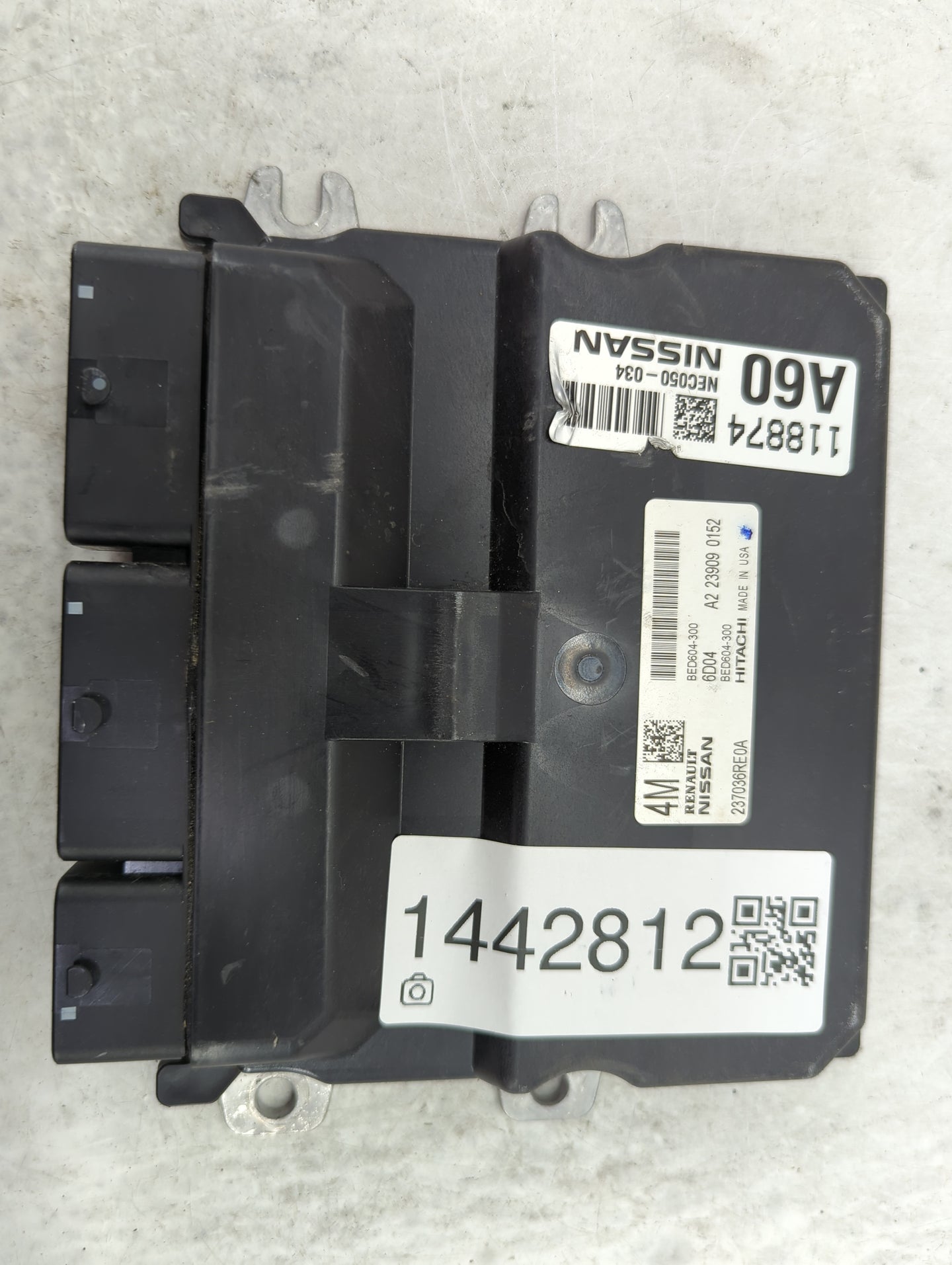 2022 Nissan Rogue PCM Engine Control Computer ECU ECM PCU OEM P/N:NEC050-034 BED04-300, 237036RE0A Fits OEM Used Auto Parts 