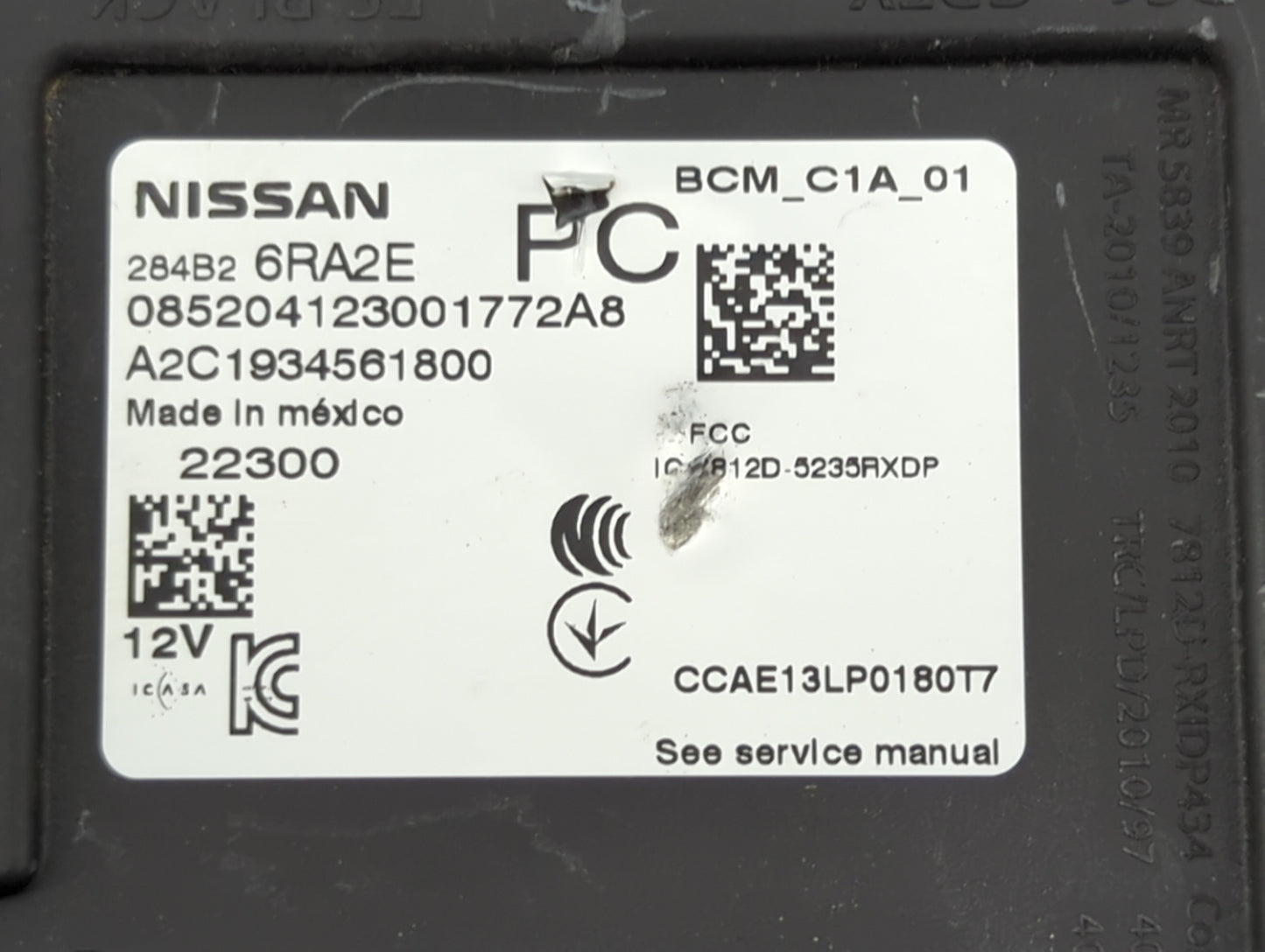 2023 Nissan Rogue Body Control Module Bcm Inner Cabin Fuse Box - Oemusedautoparts1.com