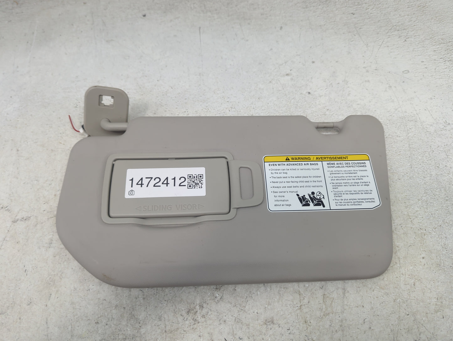 2023 Nissan Rogue Sun Visor Shade Replacement Driver Left Mirror Fits OEM Used Auto Parts - Oemusedautoparts1.com