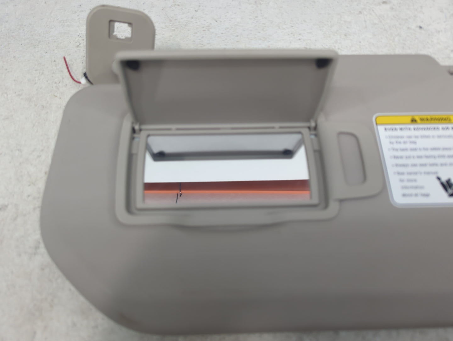 2023 Nissan Rogue Sun Visor Shade Replacement Driver Left Mirror Fits OEM Used Auto Parts - Oemusedautoparts1.com