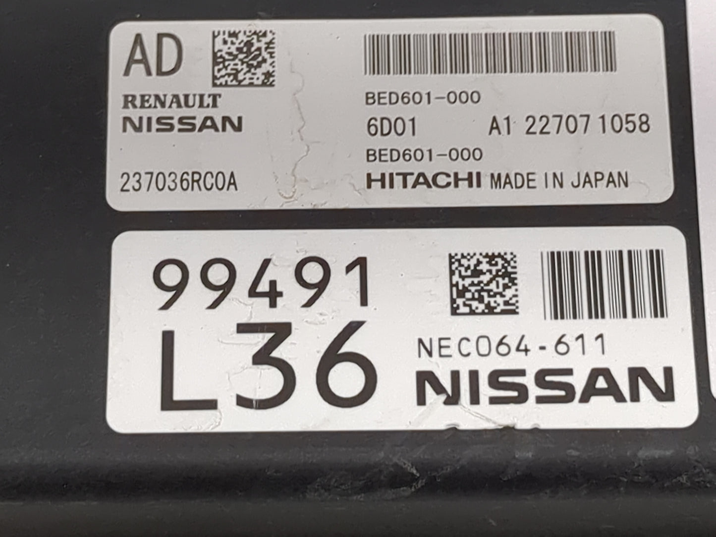 2023 Nissan Rogue PCM Engine Control Computer ECU ECM PCU OEM P/N:BED601-000 237036RC0A, NEC064-611 Fits OEM Used Auto Parts