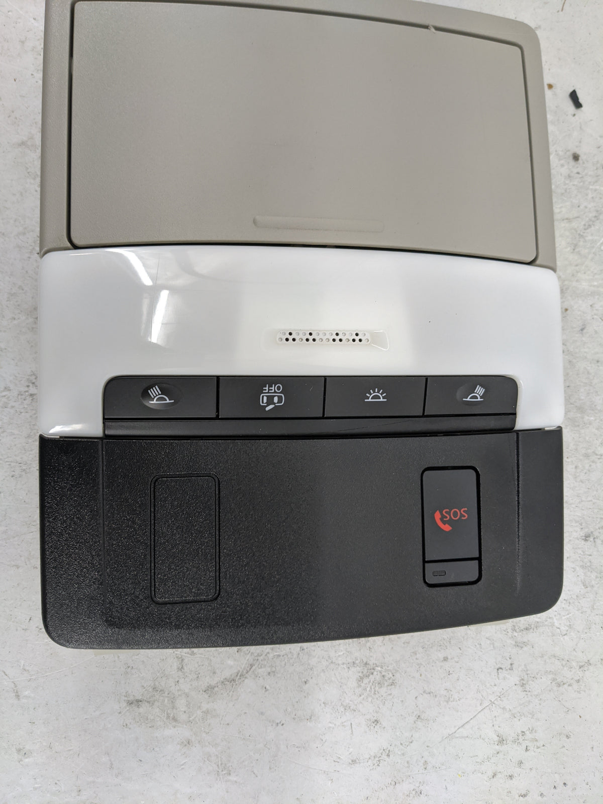 2021-2022 Nissan Rogue Overhead Console W/rear Climate Control Gray - Oemusedautoparts1.com