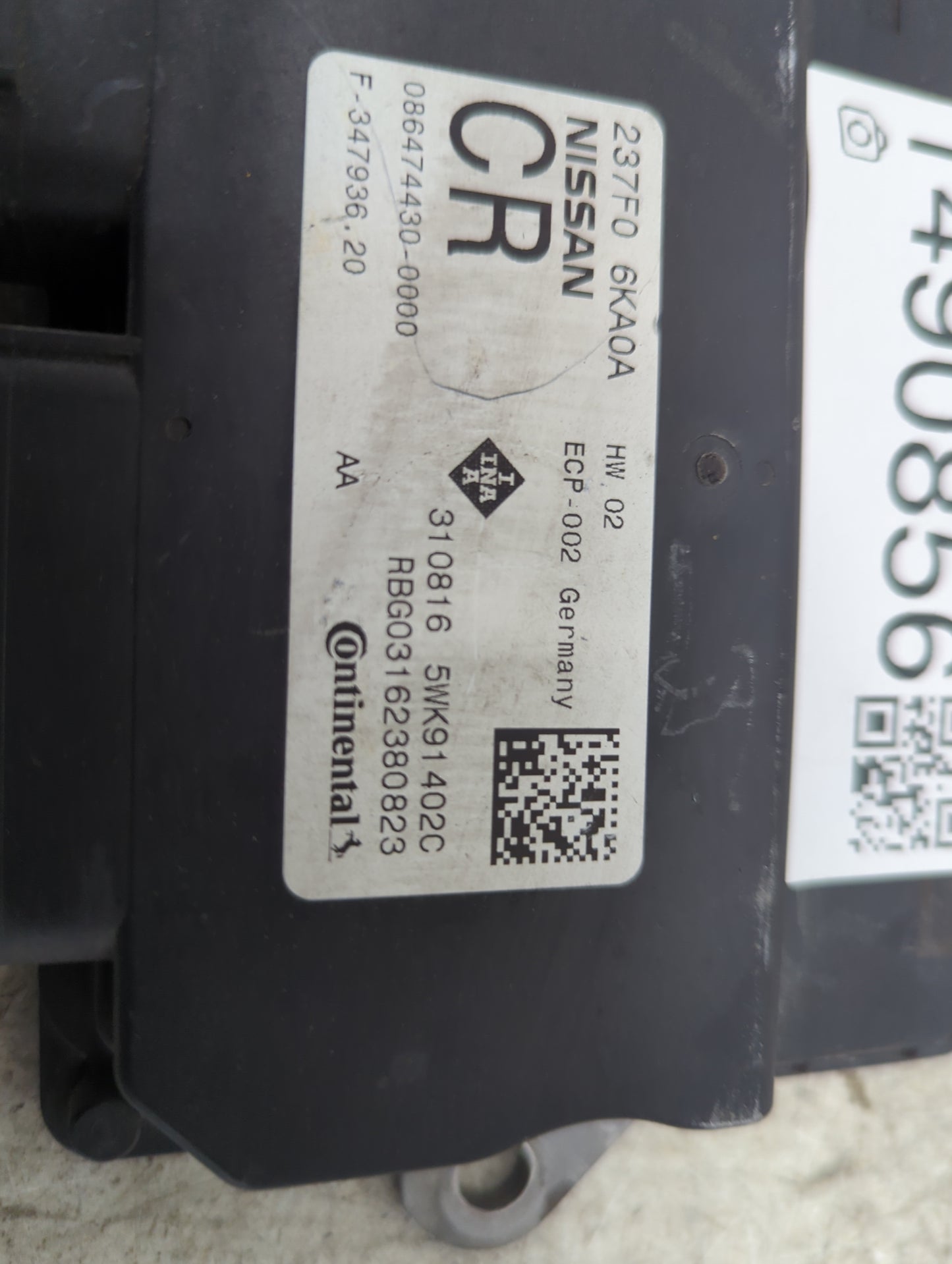 2022 Nissan Rogue PCM Engine Control Computer ECU ECM PCU OEM P/N:23770 6KA0A 5WK91402C Fits OEM Used Auto Parts - Oemusedau