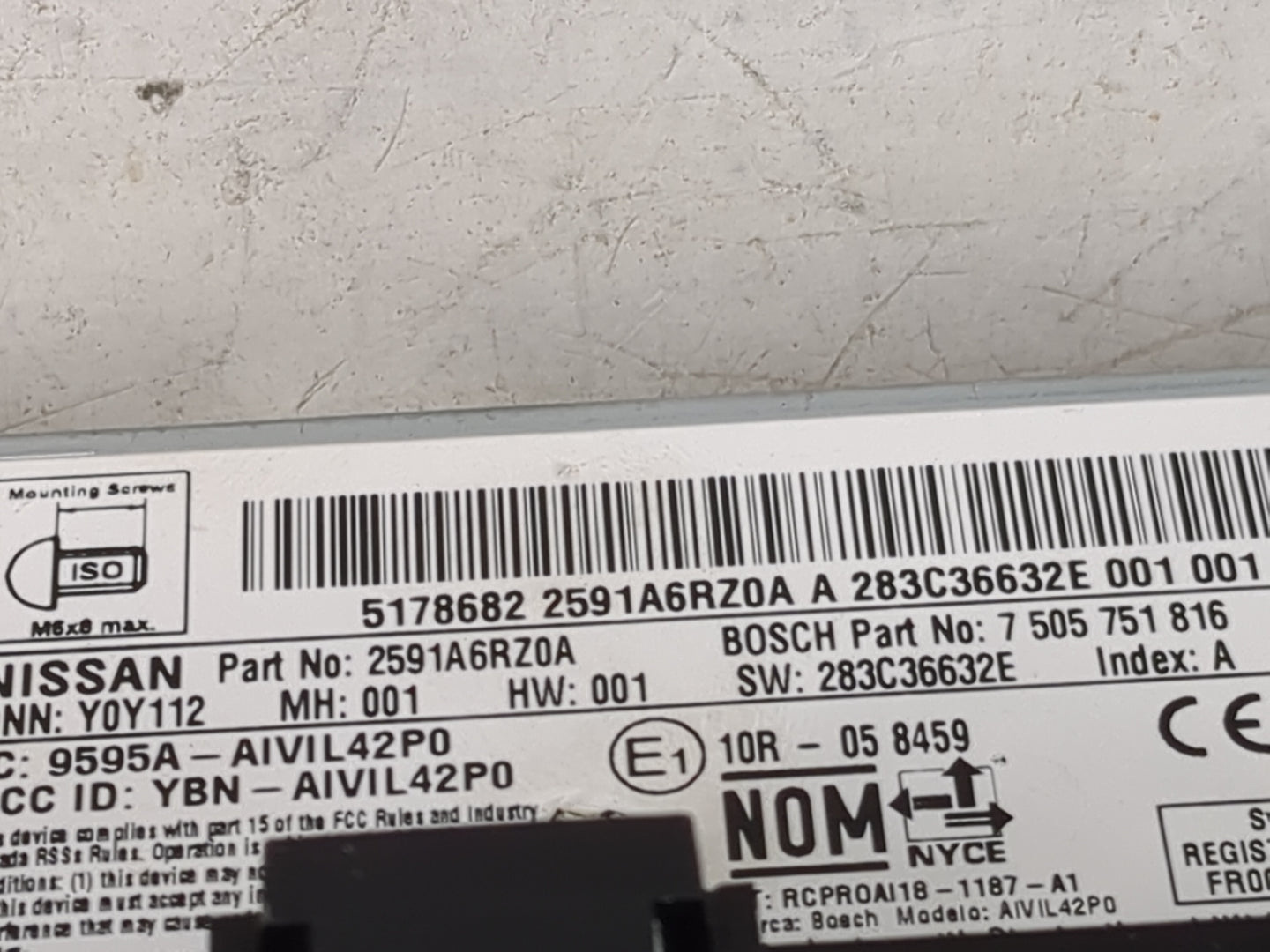 2023 Nissan Rogue Information Display Screen 1495044 - Oemusedautoparts1.com