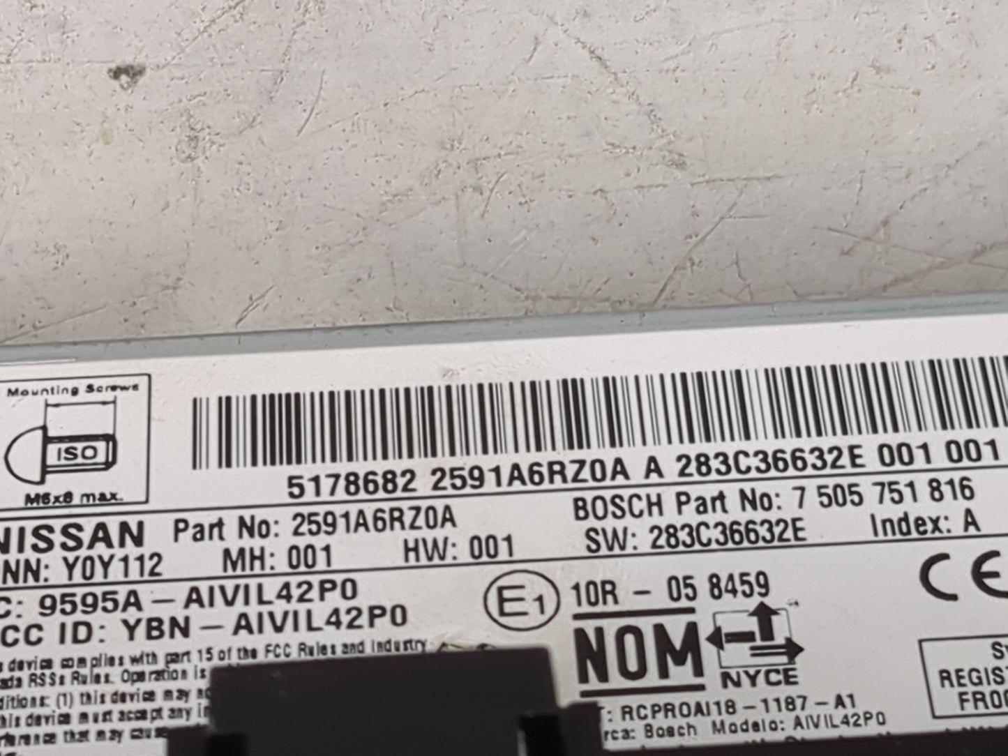 2023 Nissan Rogue Information Display Screen 1495044 - Oemusedautoparts1.com