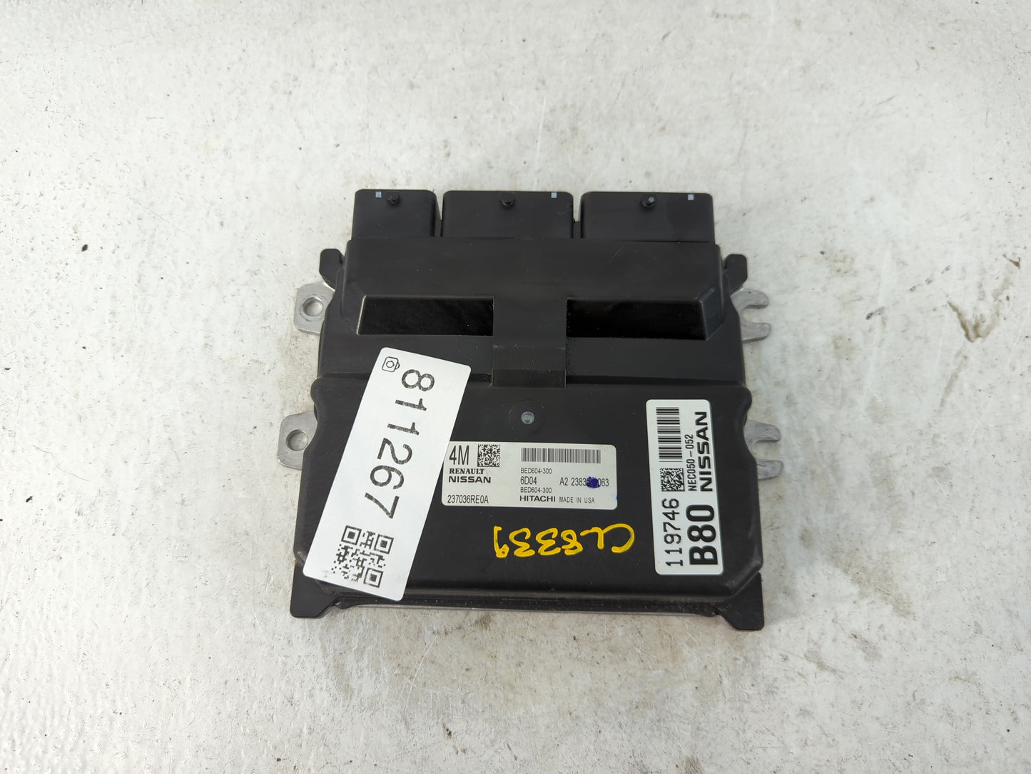 2022 Nissan Rogue PCM Engine Control Computer ECU ECM PCU OEM P/N:NEC050-052 BED604-300, 237036RE0A Fits OEM Used Auto Parts
