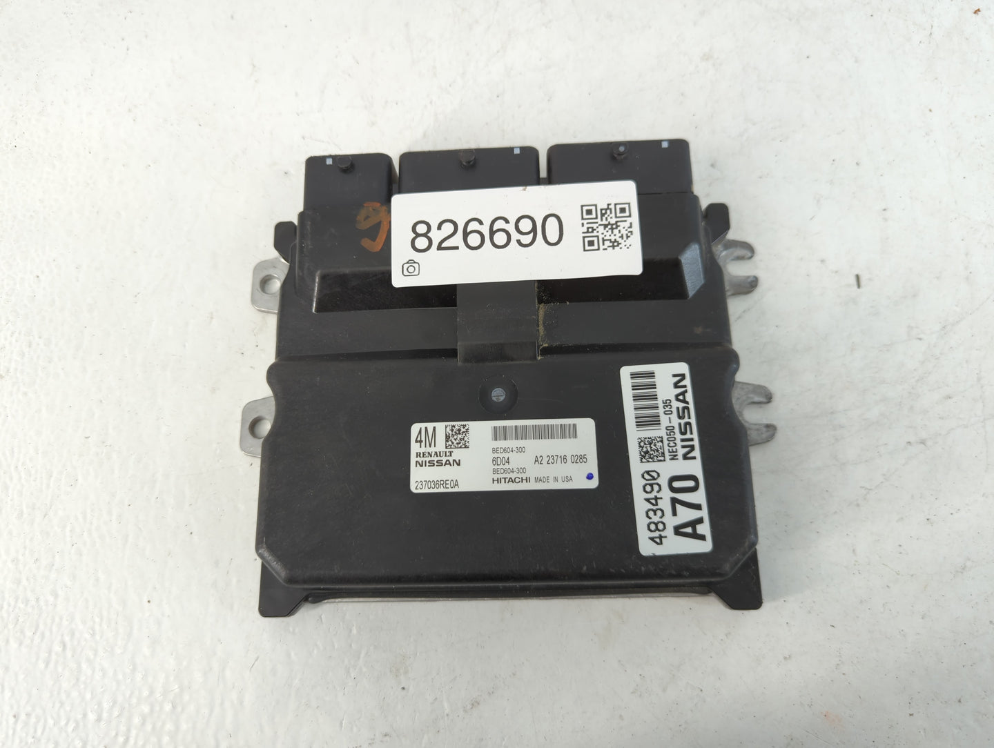 2022 Nissan Rogue PCM Engine Control Computer ECU ECM PCU OEM P/N:NEC050-035 NEC050-052, BED604-300, 237036RE0A Fits OEM Use