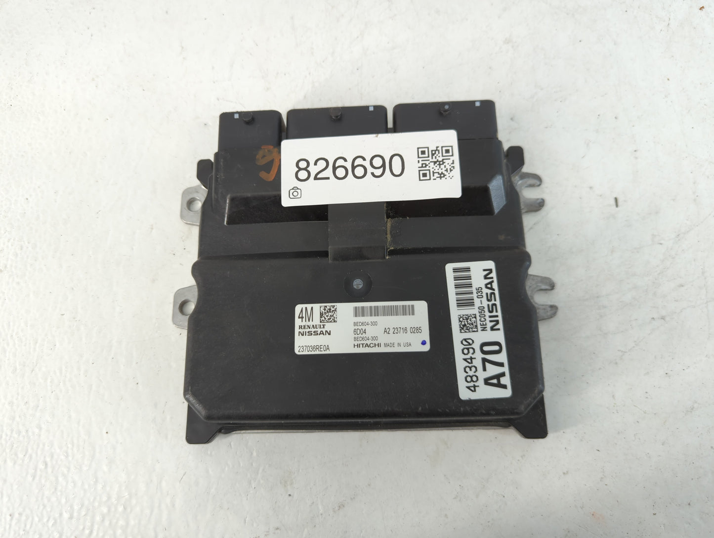 2022 Nissan Rogue PCM Engine Control Computer ECU ECM PCU OEM P/N:NEC050-035 NEC050-052, BED604-300, 237036RE0A Fits OEM Use