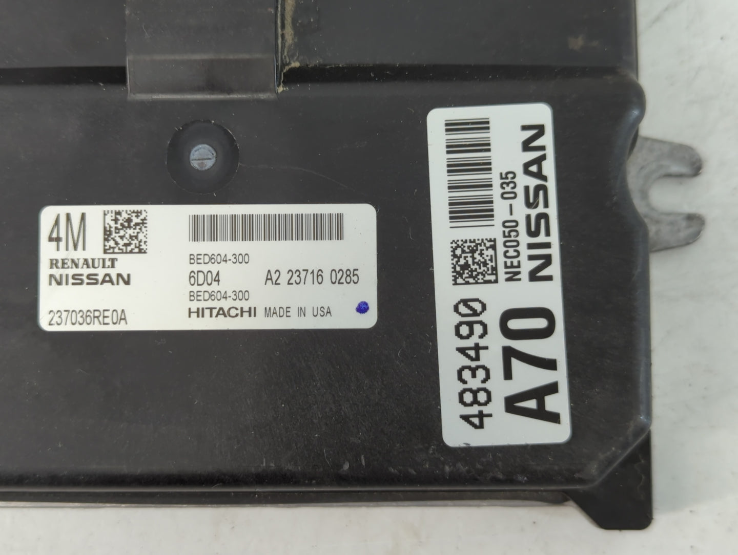 2022 Nissan Rogue PCM Engine Control Computer ECU ECM PCU OEM P/N:NEC050-035 NEC050-052, BED604-300, 237036RE0A Fits OEM Use