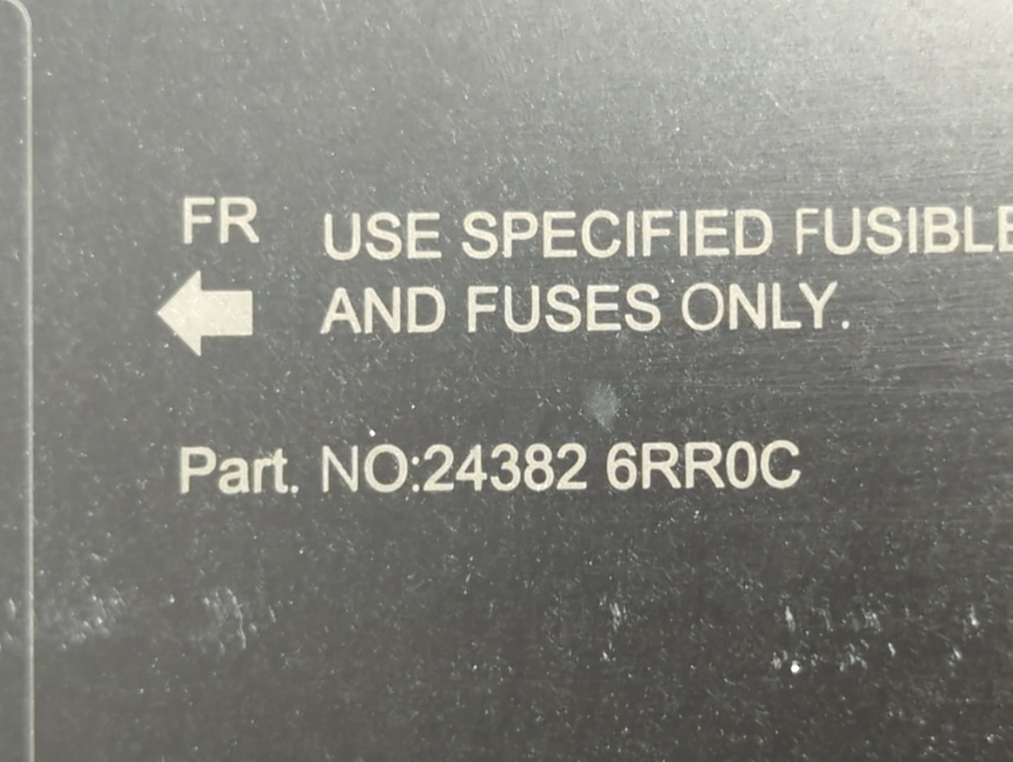 2021-2022 Nissan Rogue Fusebox Fuse Box Panel Relay Module P/N:24382 6RR0C Fits Fits 2021 2022 OEM Used Auto Parts - Oemused