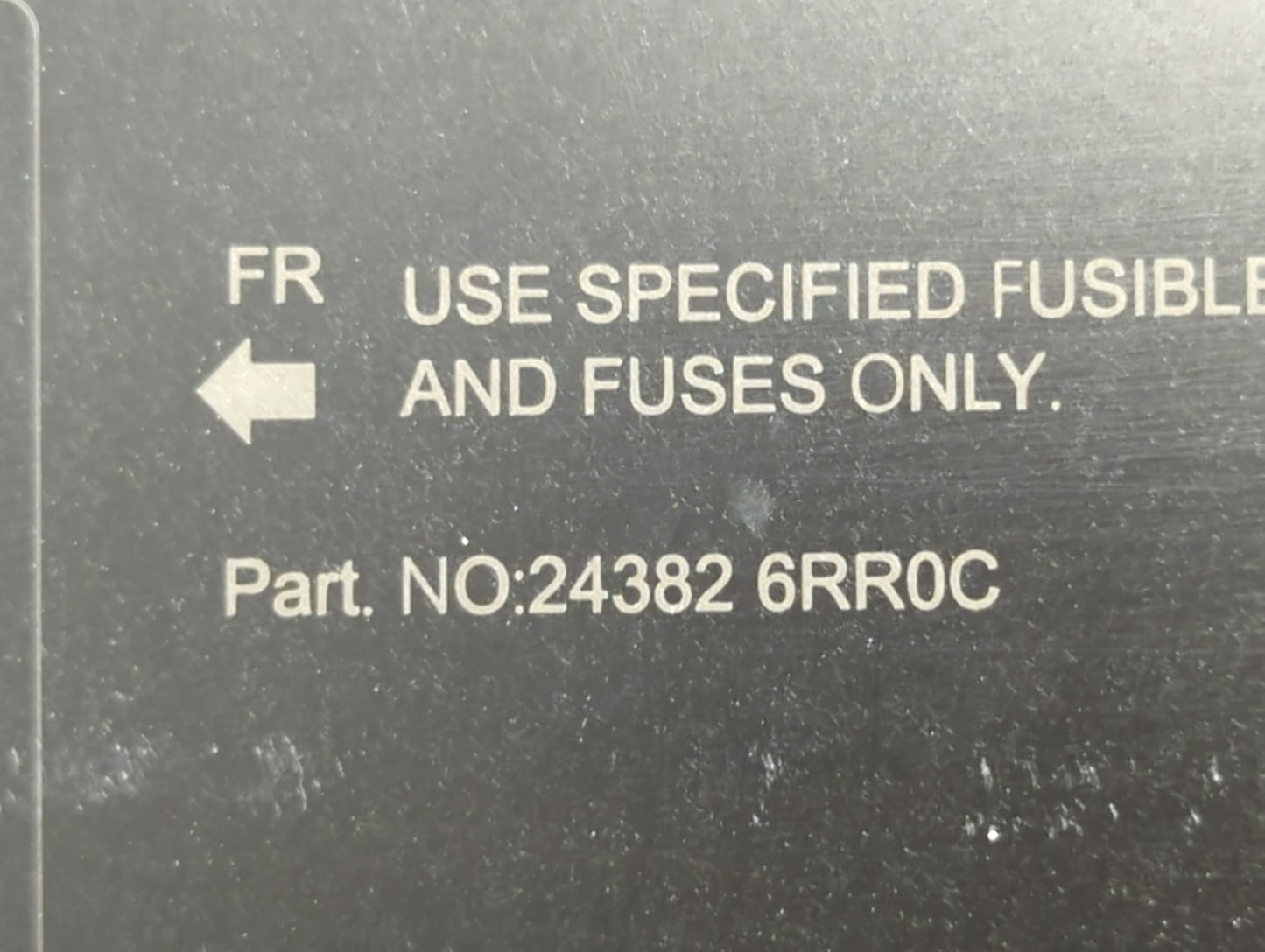 2021-2022 Nissan Rogue Fusebox Fuse Box Panel Relay Module P/N:24382 6RR0C Fits Fits 2021 2022 OEM Used Auto Parts - Oemused