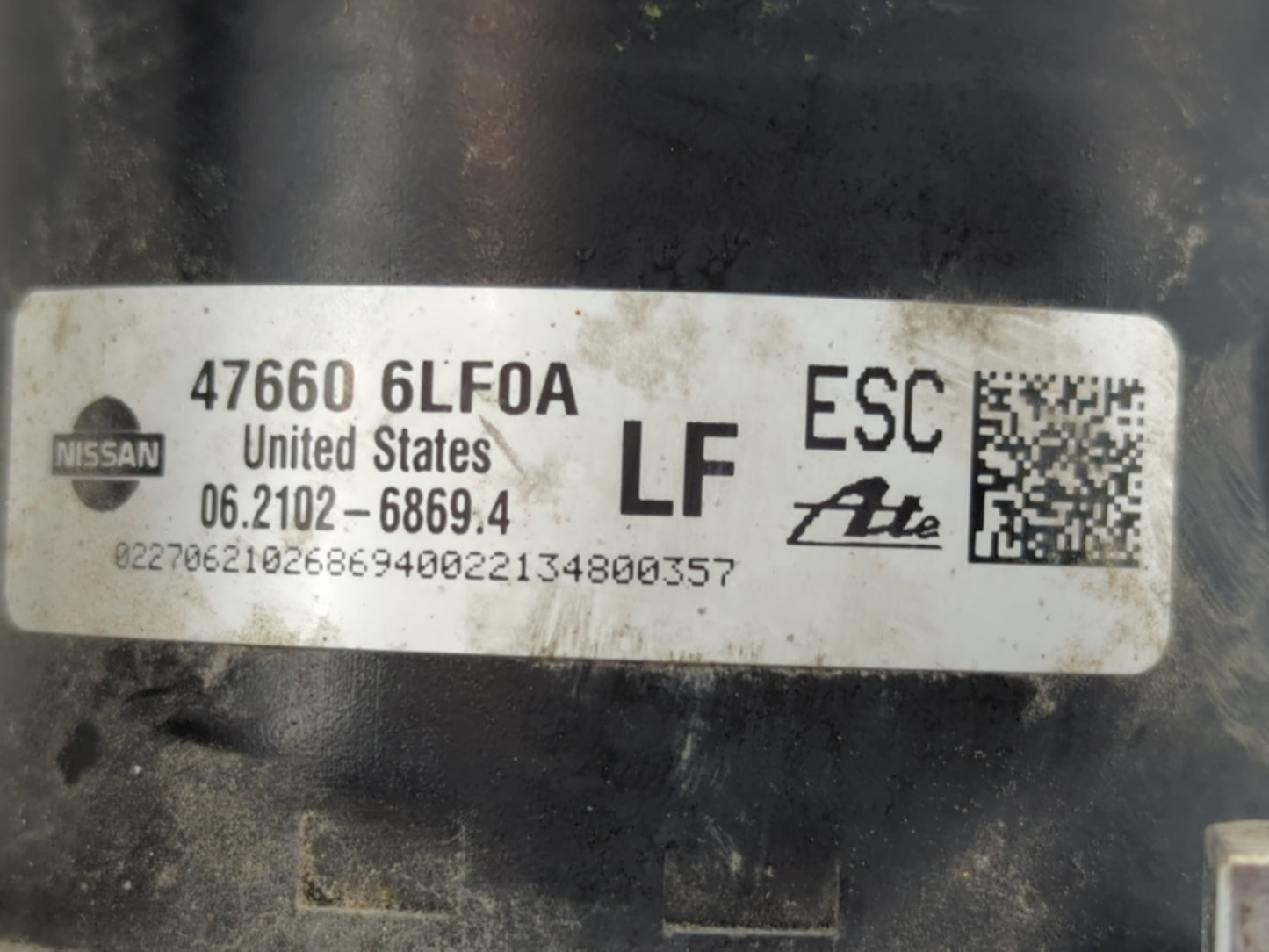 2020-2022 Nissan Sentra ABS Pump Control Module Replacement P/N:47660 6LF0A Fits Fits 2020 2021 2022 OEM Used Auto Parts - O