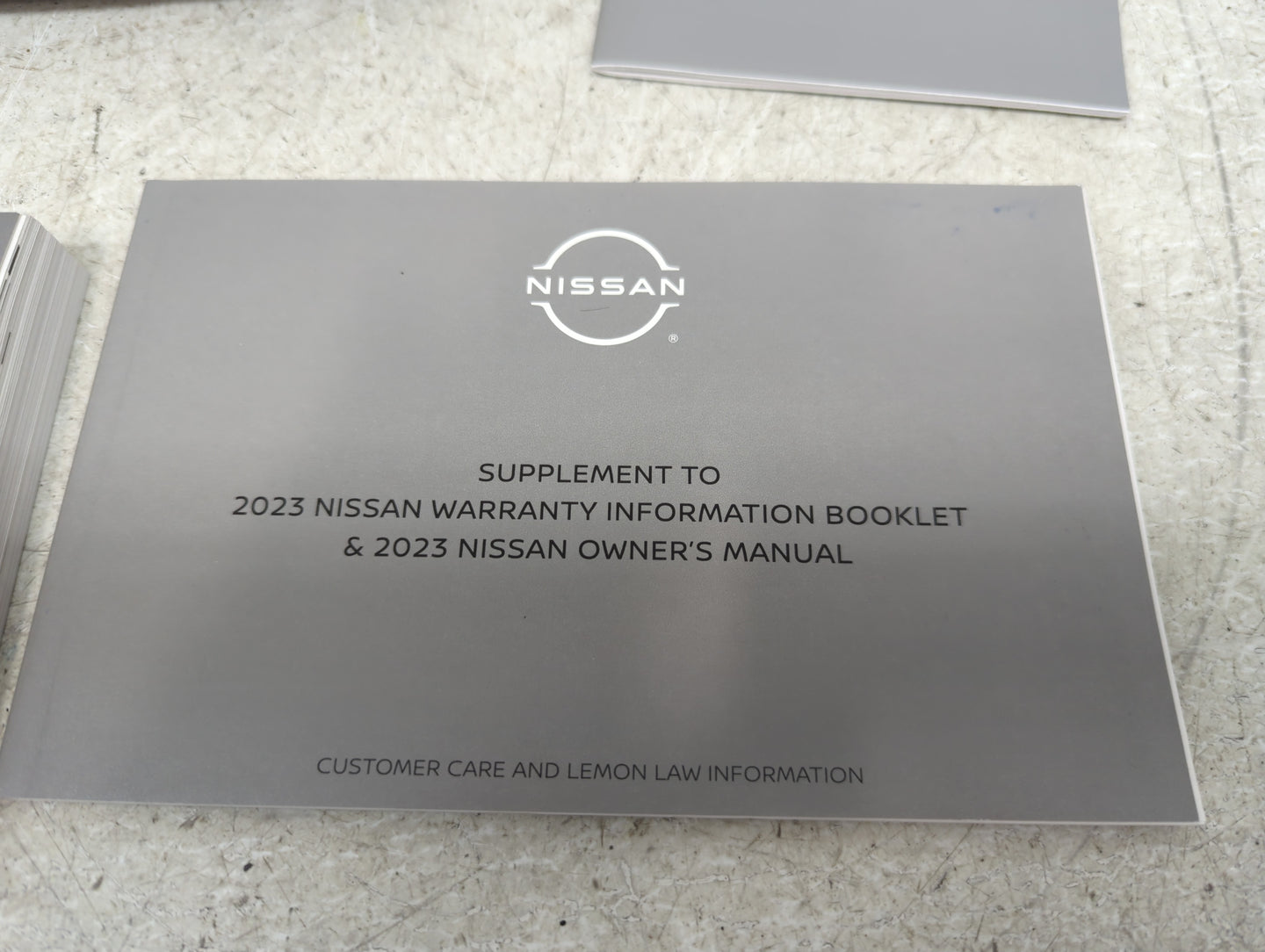 2023 Nissan Sentra Owners Manual Book Guide OEM Used Auto Parts - Oemusedautoparts1.com