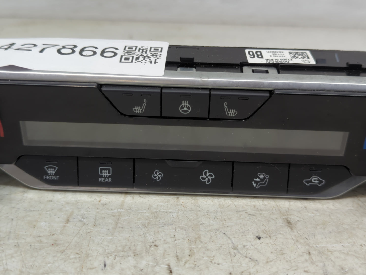 2020-2022 Nissan Sentra Climate Control Module Temperature AC/Heater Replacement P/N:275006LB6A T67412CB Fits Fits 2020 2021