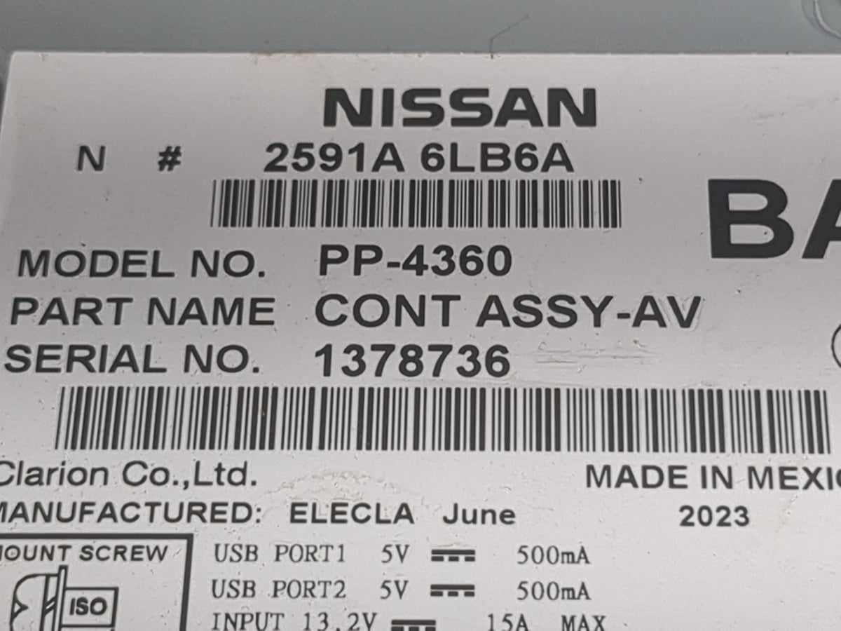 2023 Nissan Sentra Information Radio Display Screen - Oemusedautoparts1.com