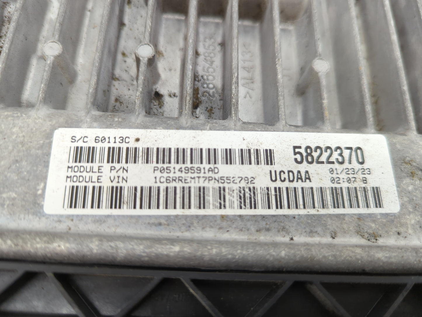 2020-2022 Ram 1500 PCM Engine Control Computer ECU ECM PCU OEM P/N:P05149591AD 68568657AB, 42034875 Fits Fits 2020 2021 2022