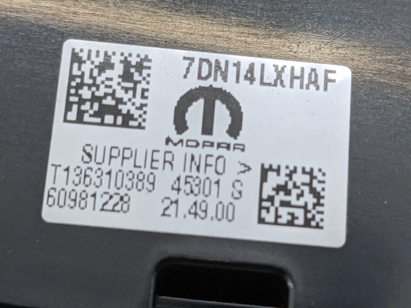 2023 Ram Promaster 2500 Radio Control Panel Black - Oemusedautoparts1.com