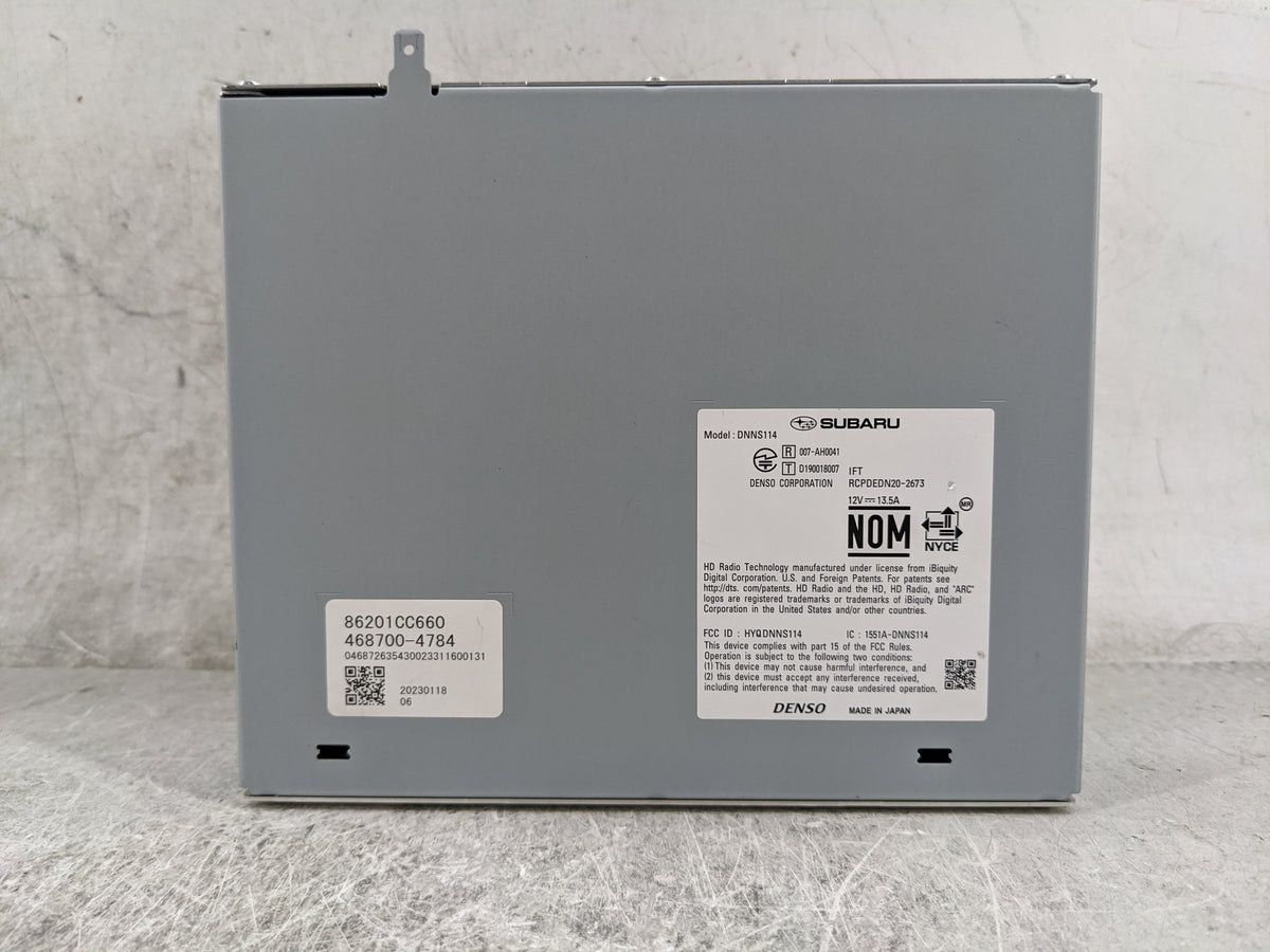 2023 Subaru Brz Radio AM FM Cd Player Receiver Replacement P/N:DNNS114 86201CC660, 468700-4784, HYQDNNS114, 1551A-DNNS114 Fi