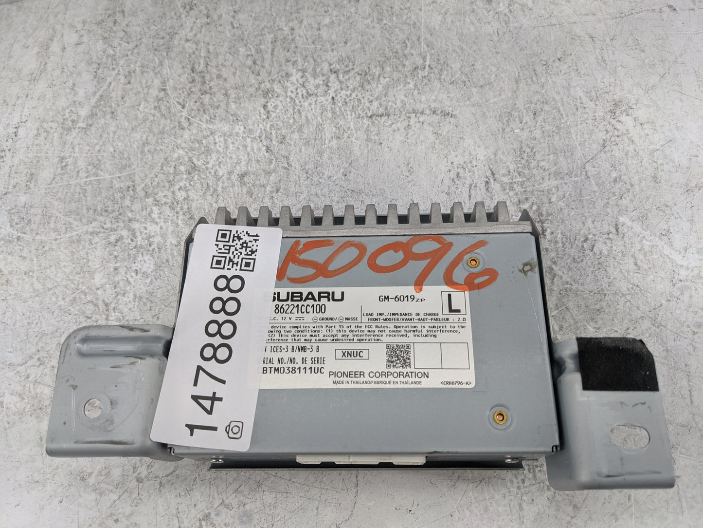 Subaru Brz Radio Speaker Amplifier 86221cc100|gm-6019|btm038111uc - Oemusedautoparts1.com