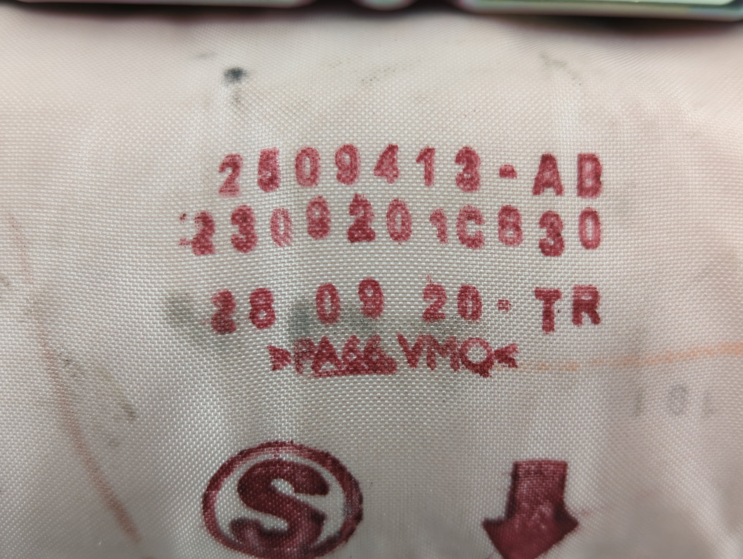 2017-2022 Subaru Impreza Air Bag Passenger Right Dashboard OEM P/N:2309201C830 2509413-AB Fits Fits 2017 2018 2019 2020 2021