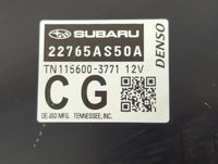2023 Subaru Legacy PCM Engine Control Computer ECU ECM PCU OEM P/N:115600-3771 22765AS50A Fits OEM Used Auto Parts - Oemused