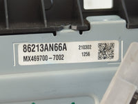 2023 Subaru Legacy Radio AM FM Cd Player Receiver Replacement P/N:86213AN66A Fits OEM Used Auto Parts - Oemusedautoparts1.co