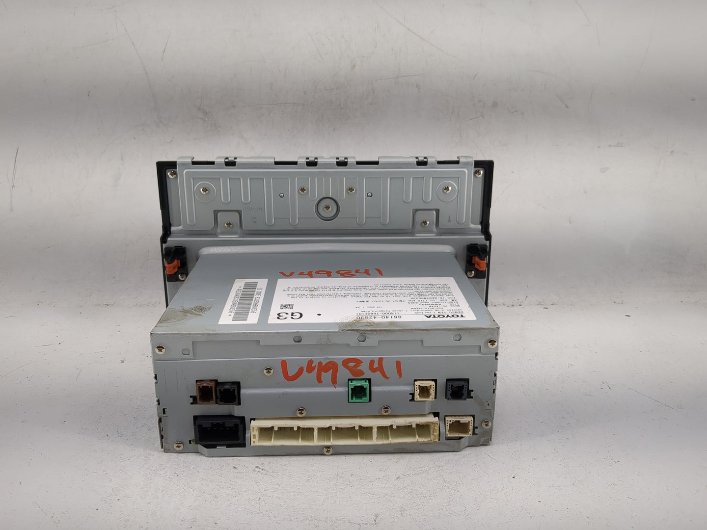 2023 Subaru Solterra Radio AM FM Cd Player Receiver Replacement P/N:86140-42G30 114000-7660E101 Fits OEM Used Auto Parts - O