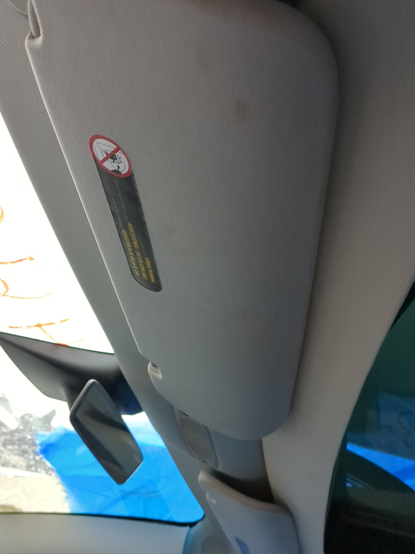 2023 Tesla Model 3 Sun Visor Shade Replacement Driver Left Mirror Fits OEM Used Auto Parts - Oemusedautoparts1.com