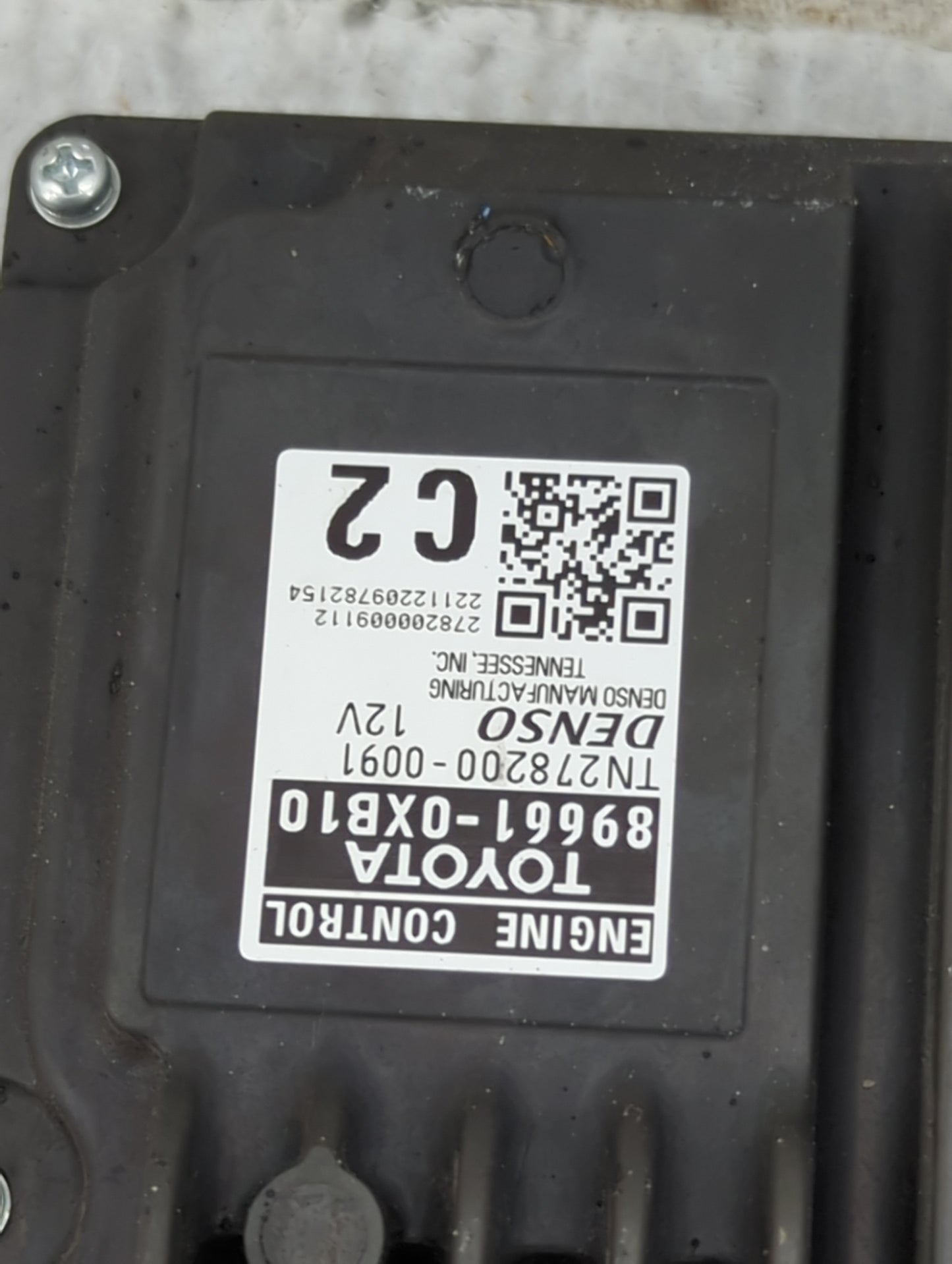 2023 Toyota Camry PCM Engine Control Computer ECU ECM PCU OEM P/N:89661-0XB10 TN2782200-0091 Fits OEM Used Auto Parts - Oemu