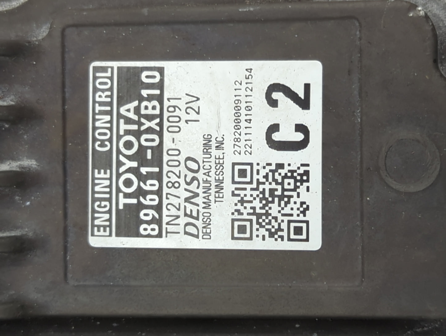 2023 Toyota Camry PCM Engine Control Computer ECU ECM PCU OEM P/N:89661-0XB10 TN278200-0091 Fits OEM Used Auto Parts - Oemus