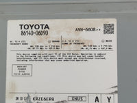 2020-2022 Toyota Camry Radio AM FM Cd Player Receiver Replacement P/N:86140-06D90 AVH-6608, D172G Fits Fits 2020 2021 2022 O