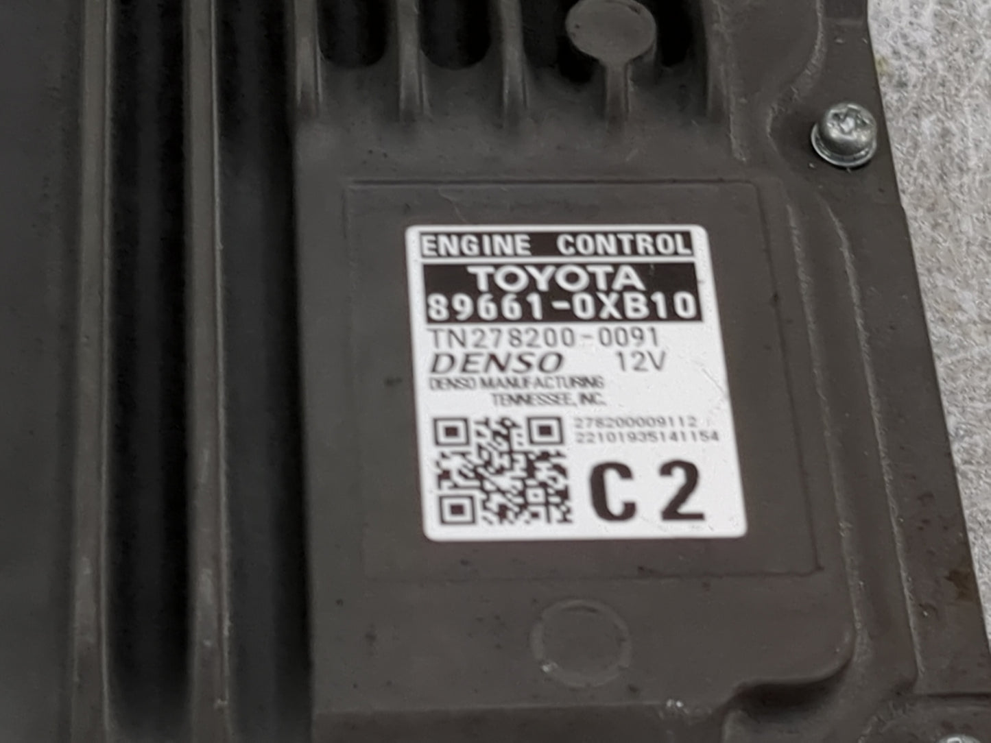 2023 Toyota Camry PCM Engine Control Computer ECU ECM PCU OEM P/N:89661-0XB10 TN278200-0091 Fits OEM Used Auto Parts - Oemus