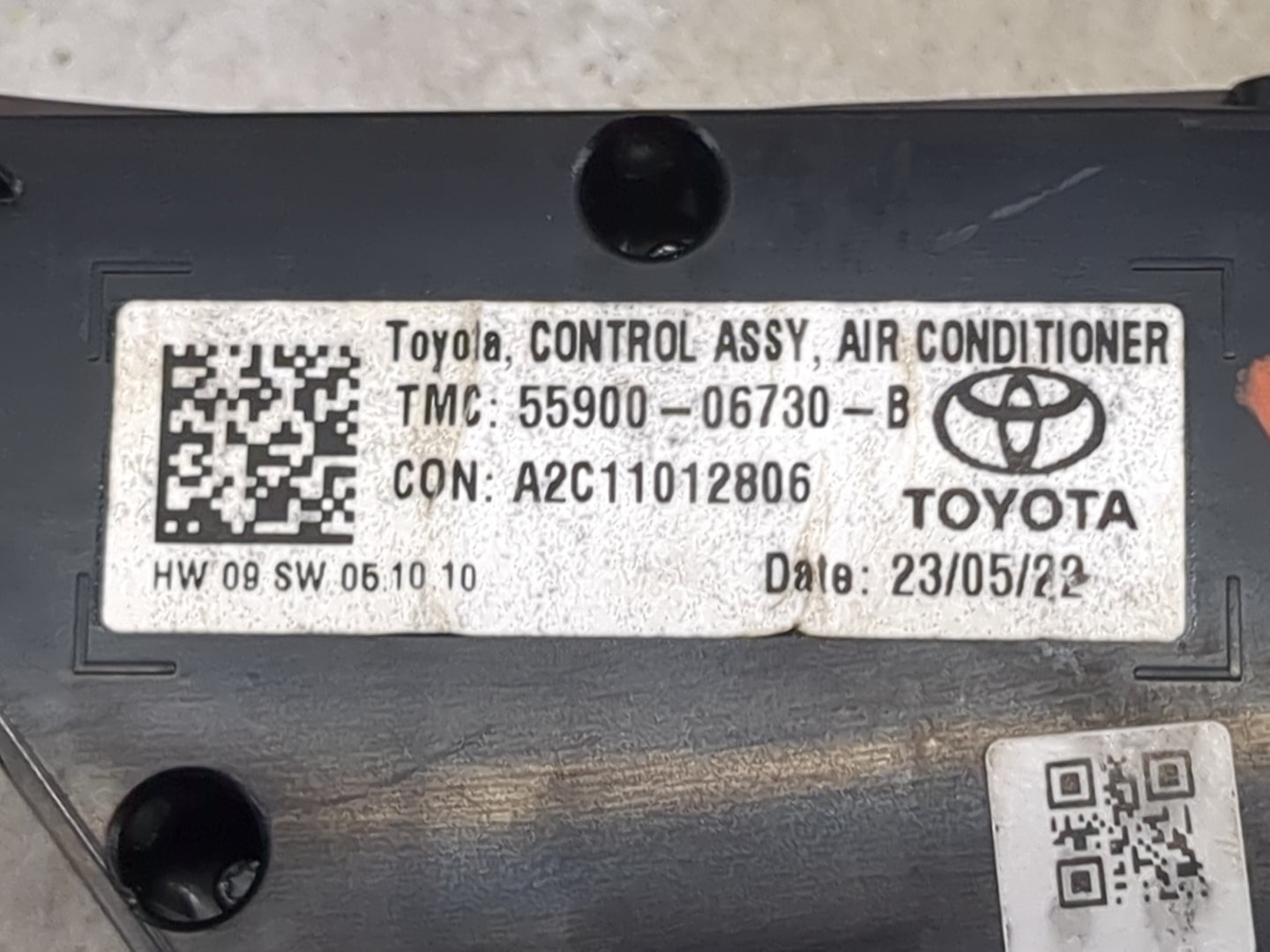 2018-2022 Toyota Camry Climate Control Module Temperature AC/Heater Replacement P/N:55900-06730-B A2C11012806 Fits OEM Used 