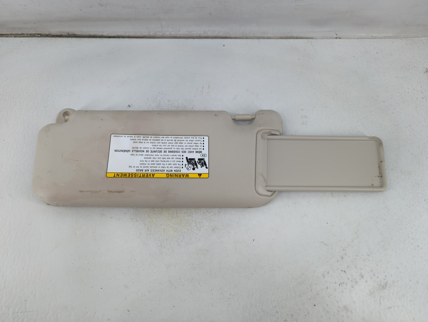 2023 Toyota Corolla Sun Visor Shade Replacement Passenger Right Mirror Fits OEM Used Auto Parts - Oemusedautoparts1.com