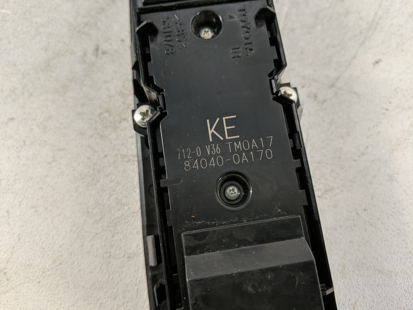 2023 Toyota Corolla Master Power Window Switch Replacement Driver Side Left P/N:84040-0A170 Fits OEM Used Auto Parts - Oemus