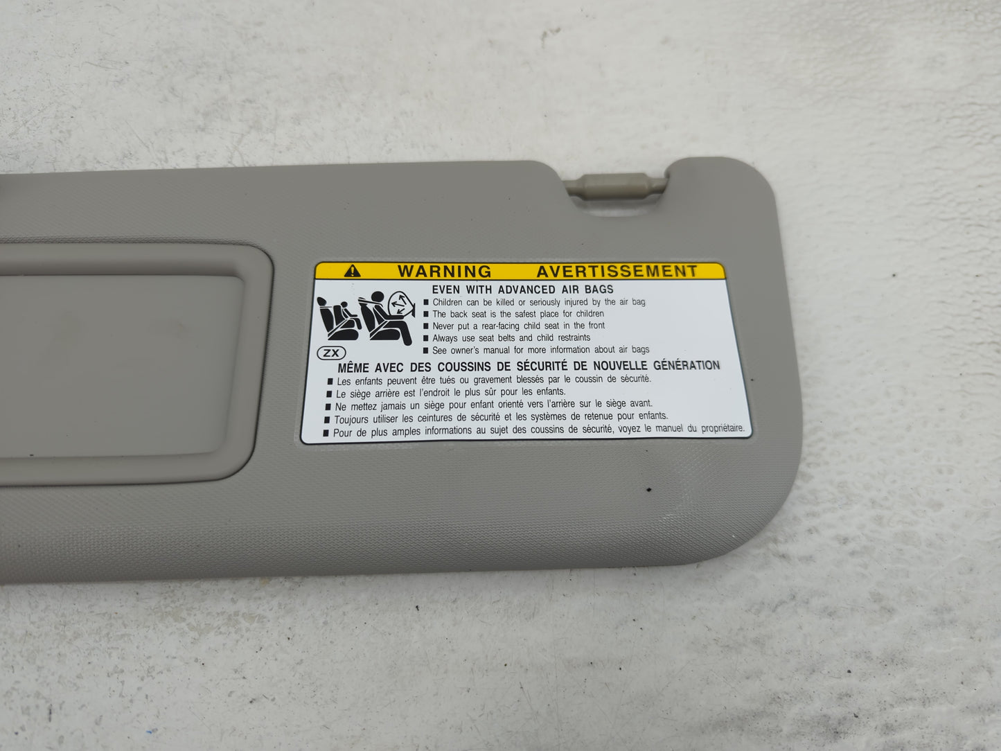 2022 Toyota Corolla Sun Visor Shade Replacement Driver Left Mirror Fits OEM Used Auto Parts - Oemusedautoparts1.com