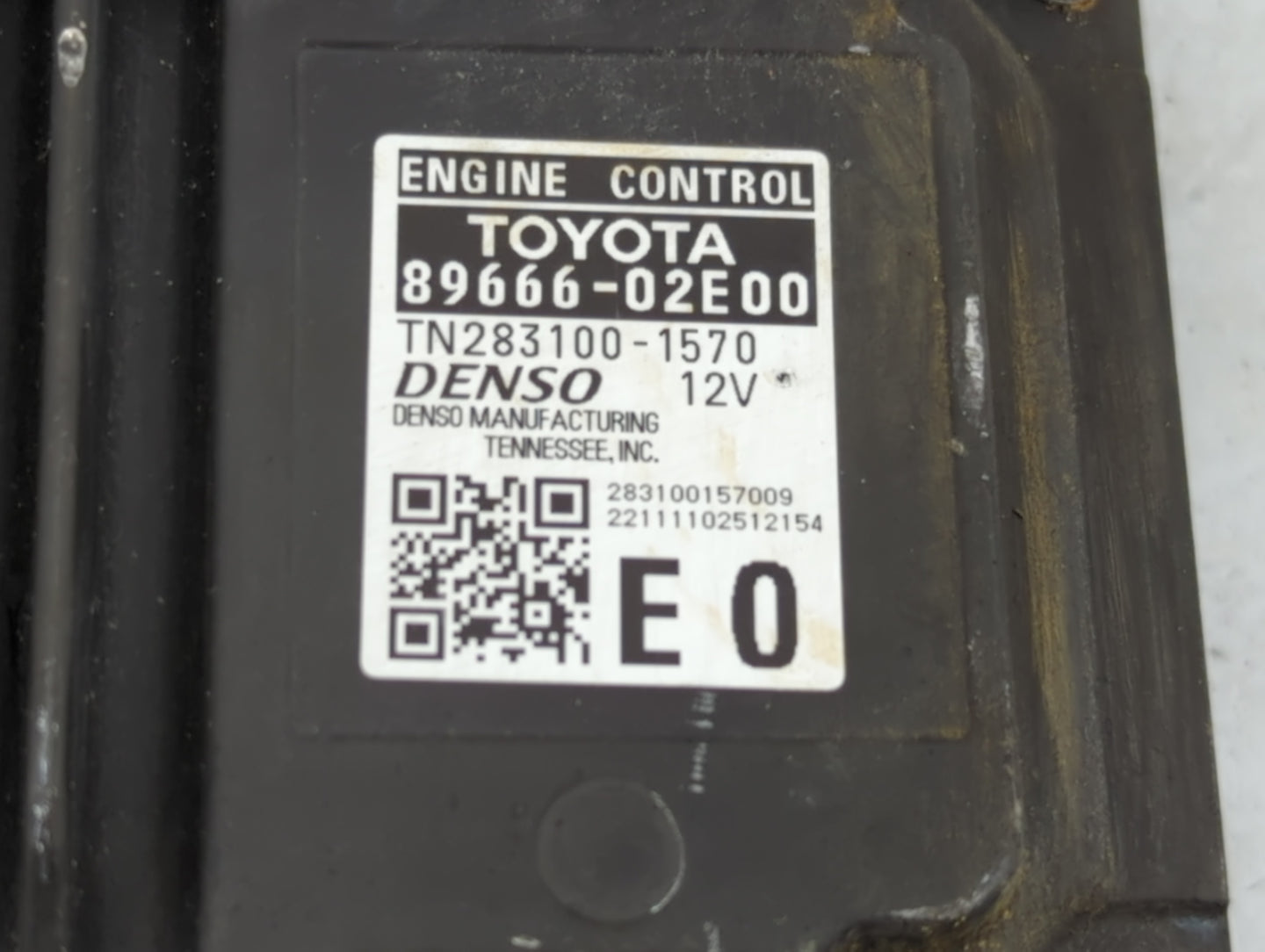 2023 Toyota Corolla PCM Engine Control Computer ECU ECM PCU OEM P/N:TN283100-1570 89666-02E00 Fits OEM Used Auto Parts - Oem