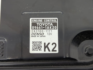 2023 Toyota Corolla PCM Engine Control Computer ECU ECM PCU OEM P/N:283100-1171 89661-1AK20 Fits OEM Used Auto Parts